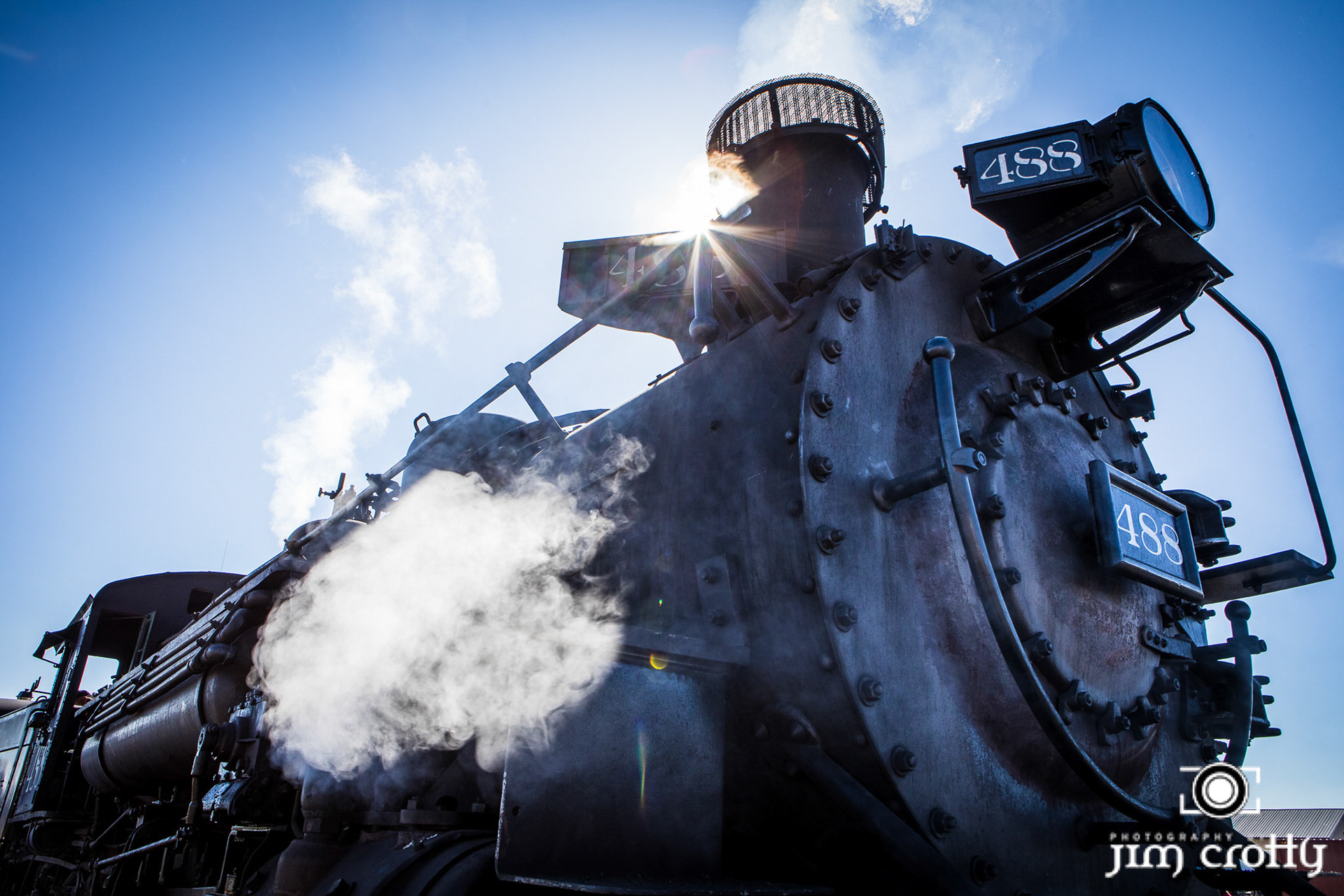 Train and landscapes along the Cumbre &amp; Toltec Scenic Railroad in and near Antonito, Colorado by Jim Crotty