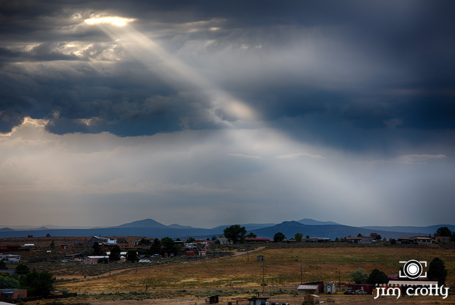 Landscape and rural scenes on road outside of Taos, New Mexico