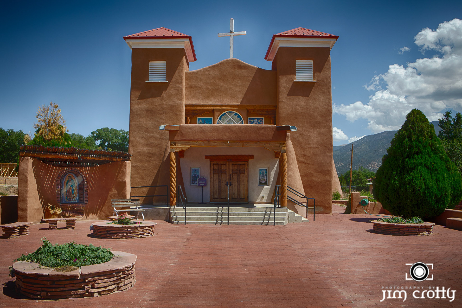 Exterior and Interior Photography of St. Anthony Church in Questa, New Mexico