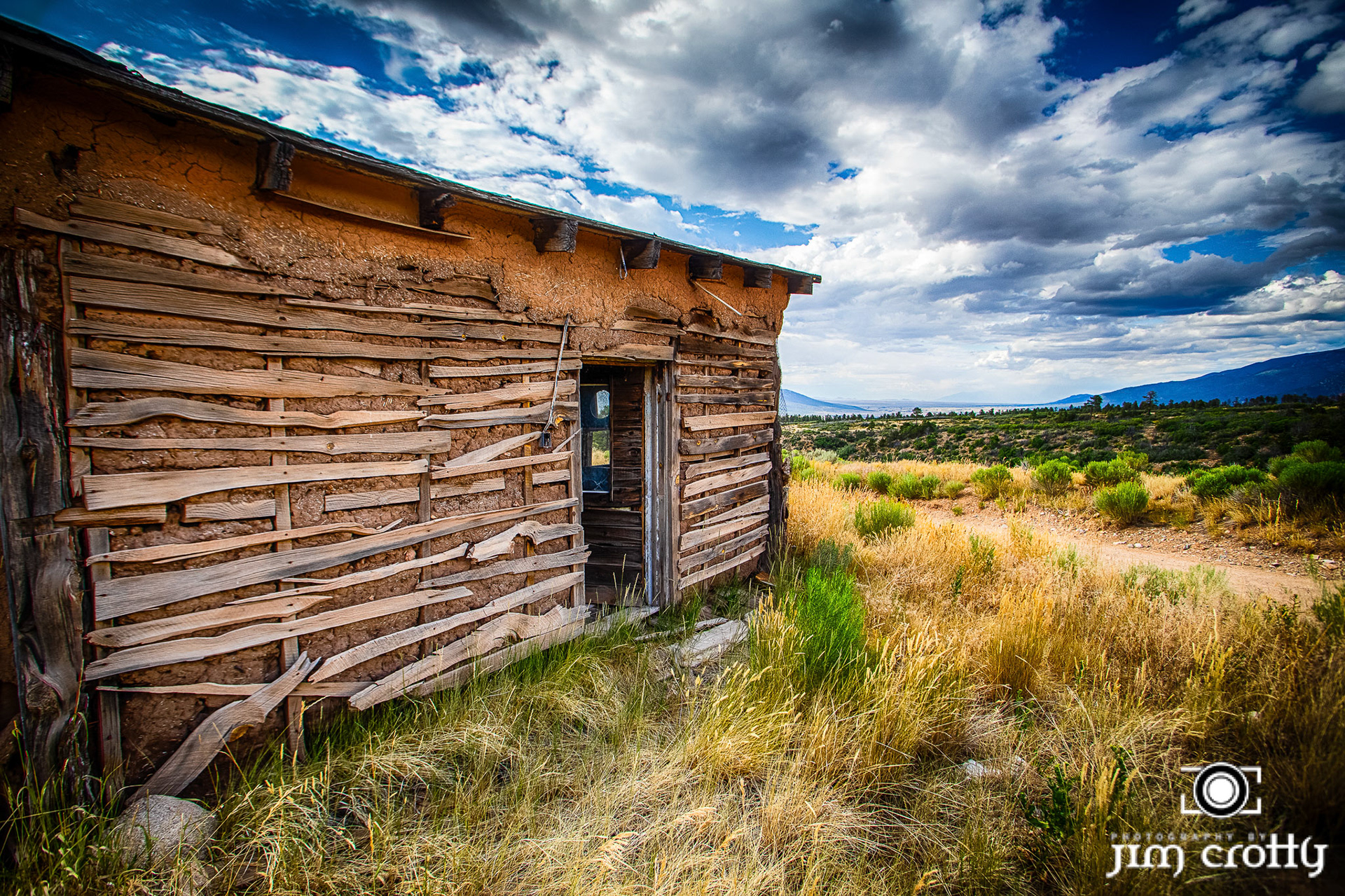 Landscape and rural scenes on road outside of Taos, New Mexico