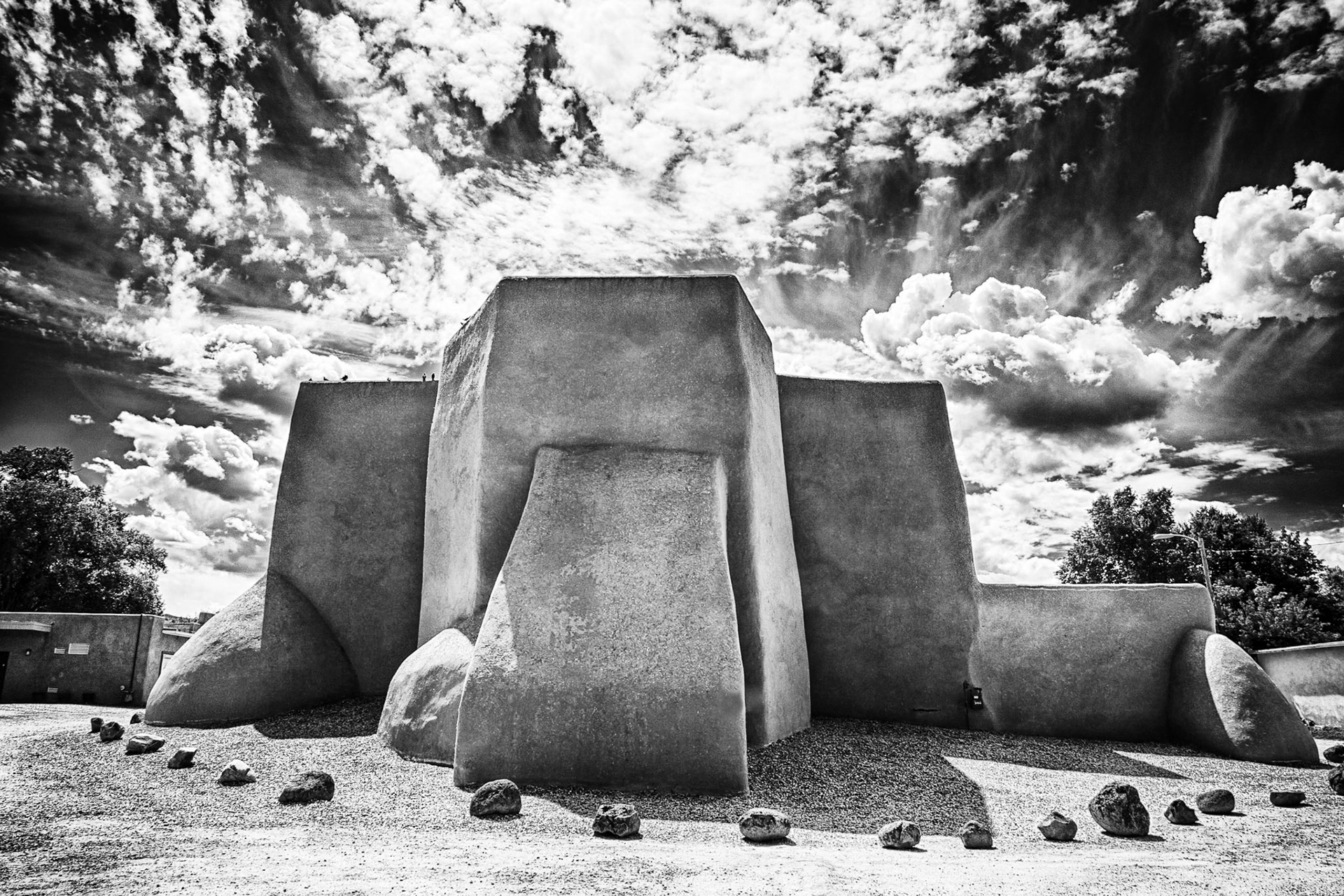 St. Francisco de Asis Catholic Church in Taos New Mexico by Jim Crotty