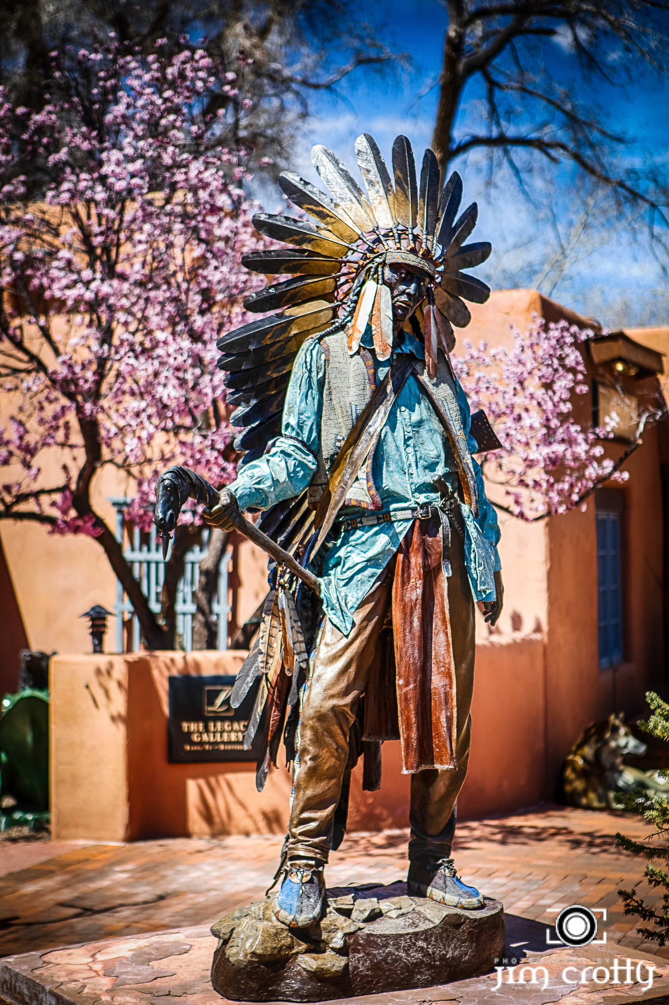 April color in Santa Fe New Mexico along Canyon Road