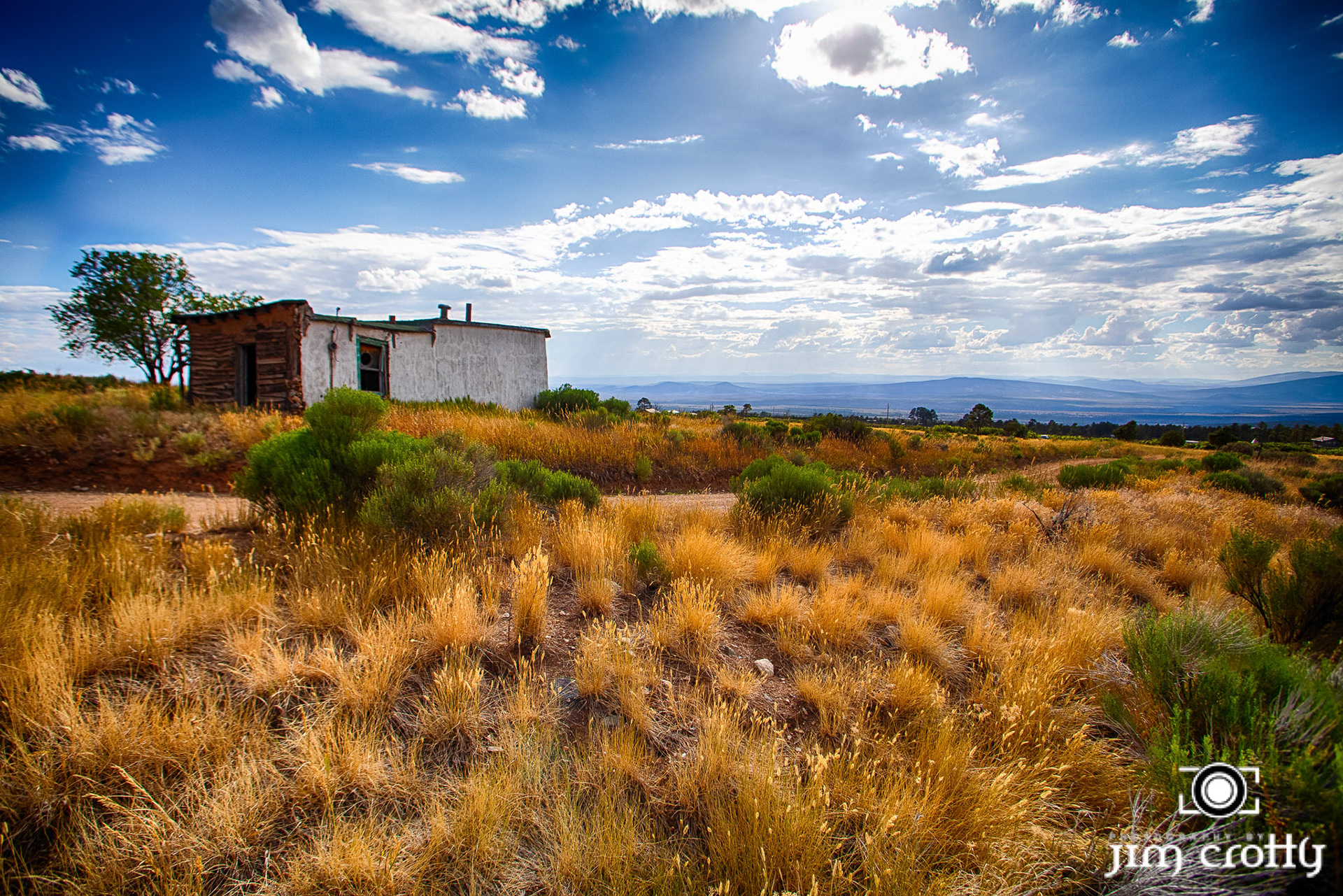 Landscape and rural scenes on road outside of Taos, New Mexico