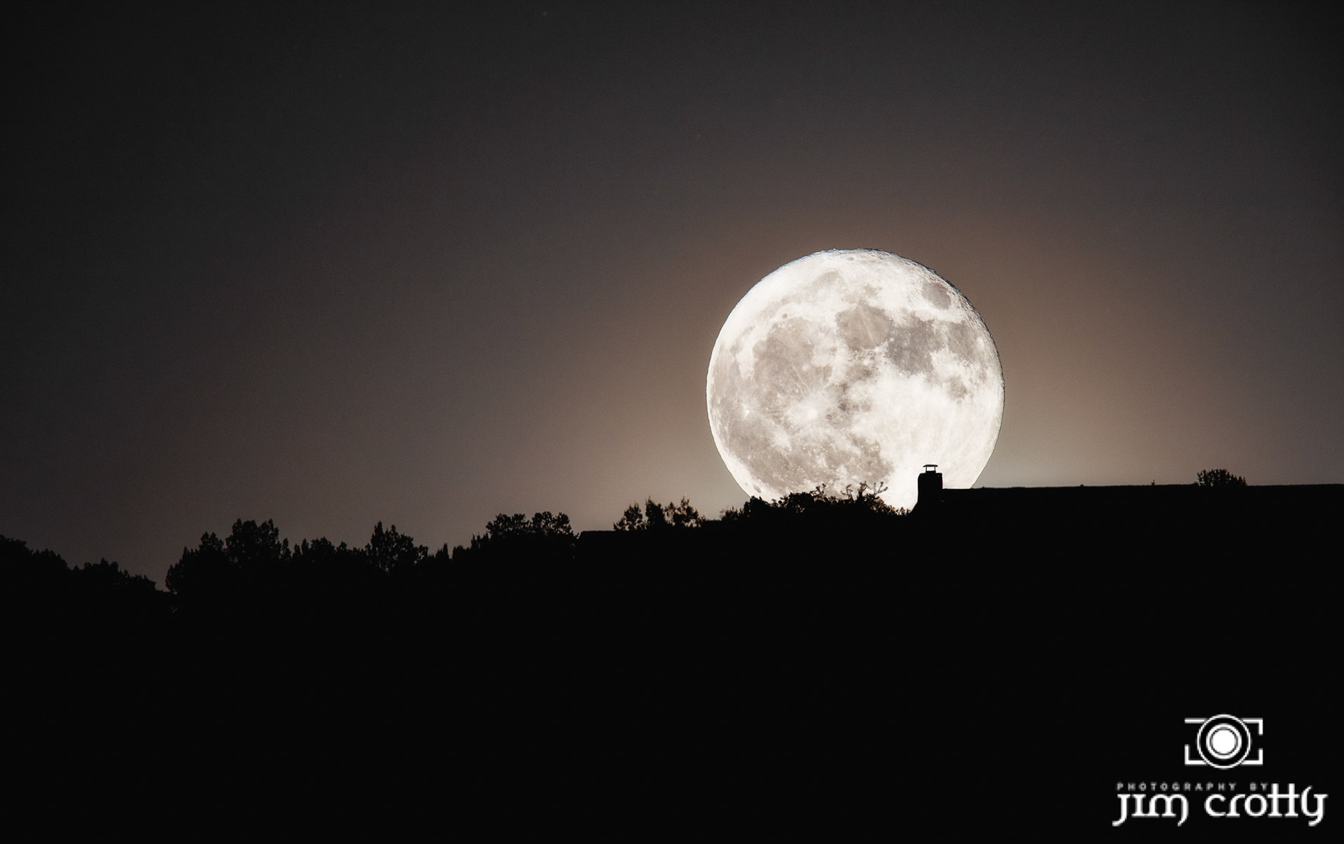Rising of full Moon over Santa Fe, New Mexico on July 3 2023 by Jim Crotty