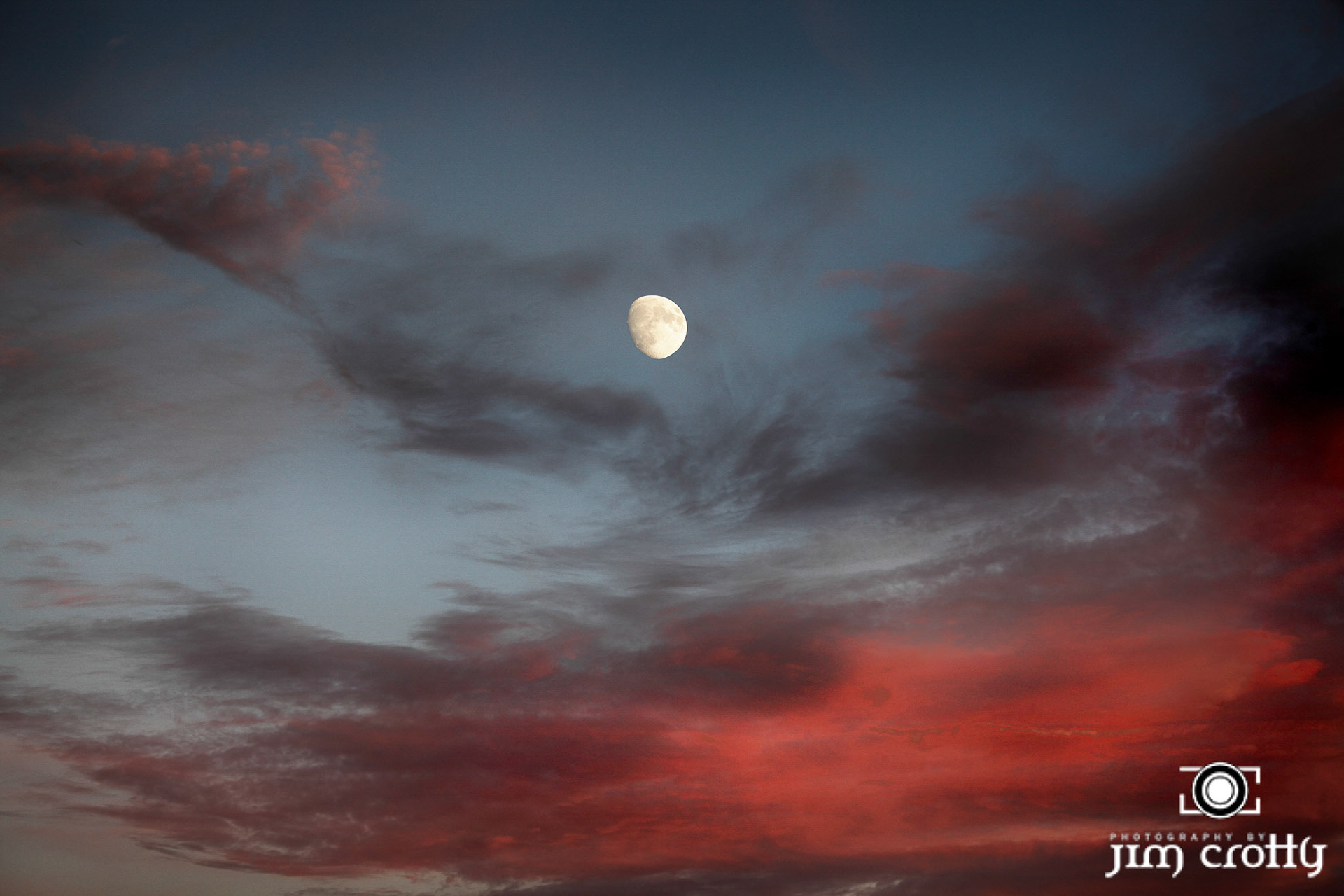 October moonrise over Bill Yeck Park in Centerville Ohio by Jim Crotty  |  Luminance Range Mask applied in Lightroom Classic