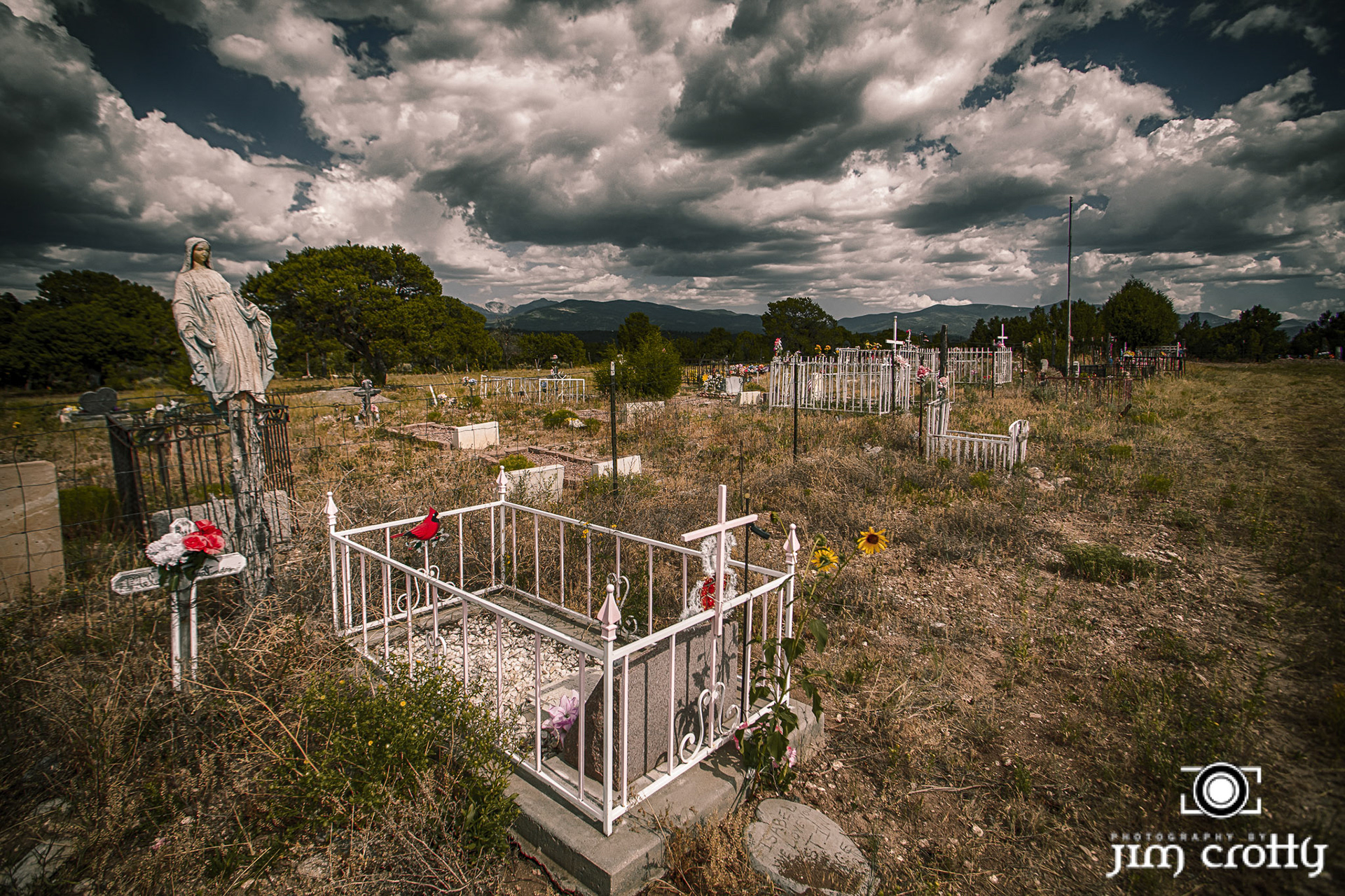 Old cemetery near Taos, New Mexico