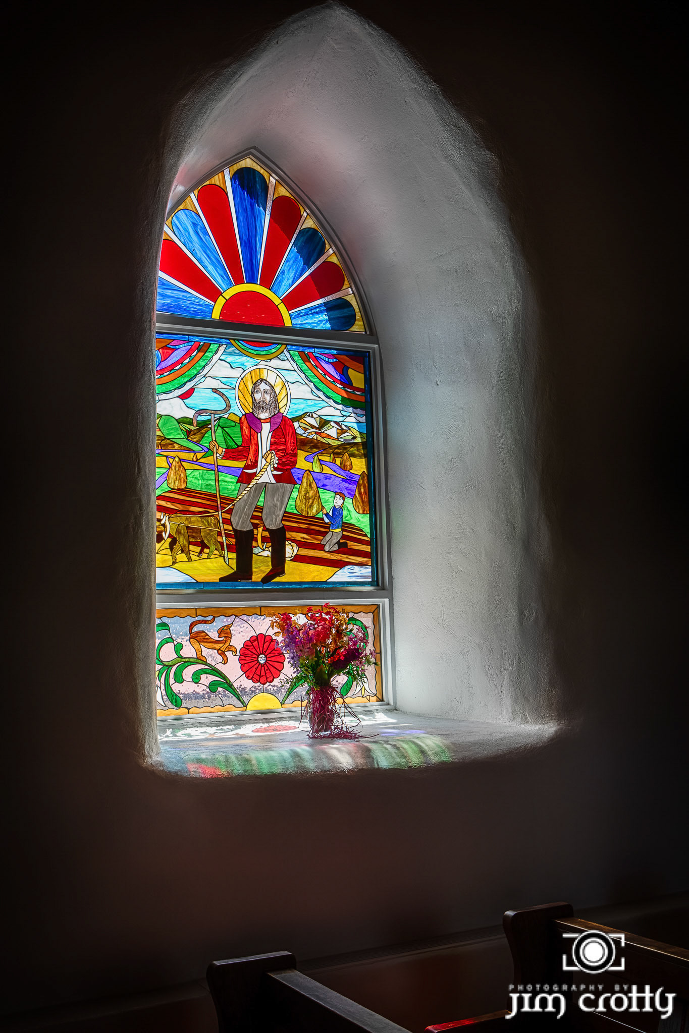 Exterior and Interior Photography of St. Anthony Church in Questa, New Mexico