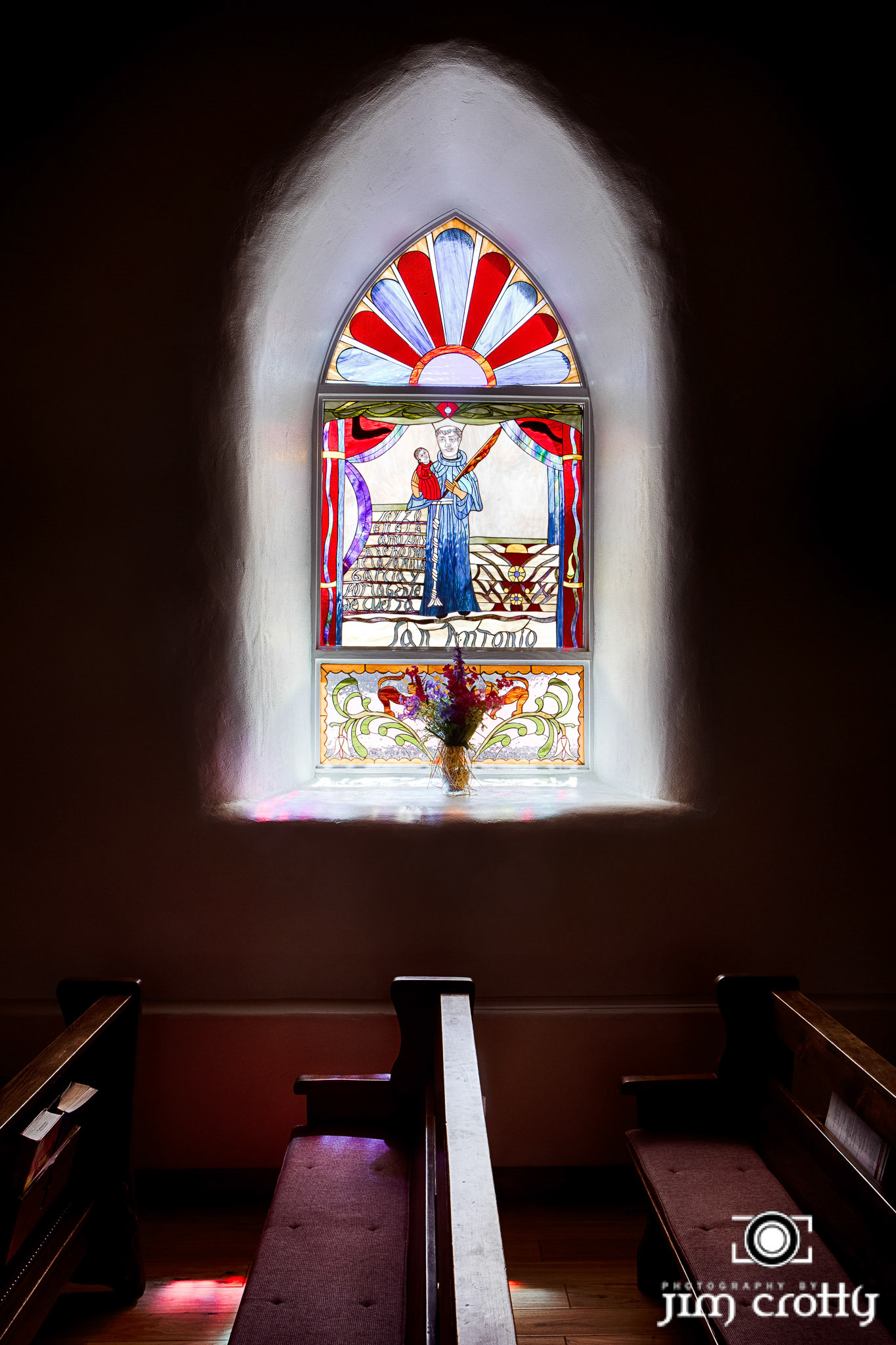 Exterior and Interior Photography of St. Anthony Church in Questa, New Mexico