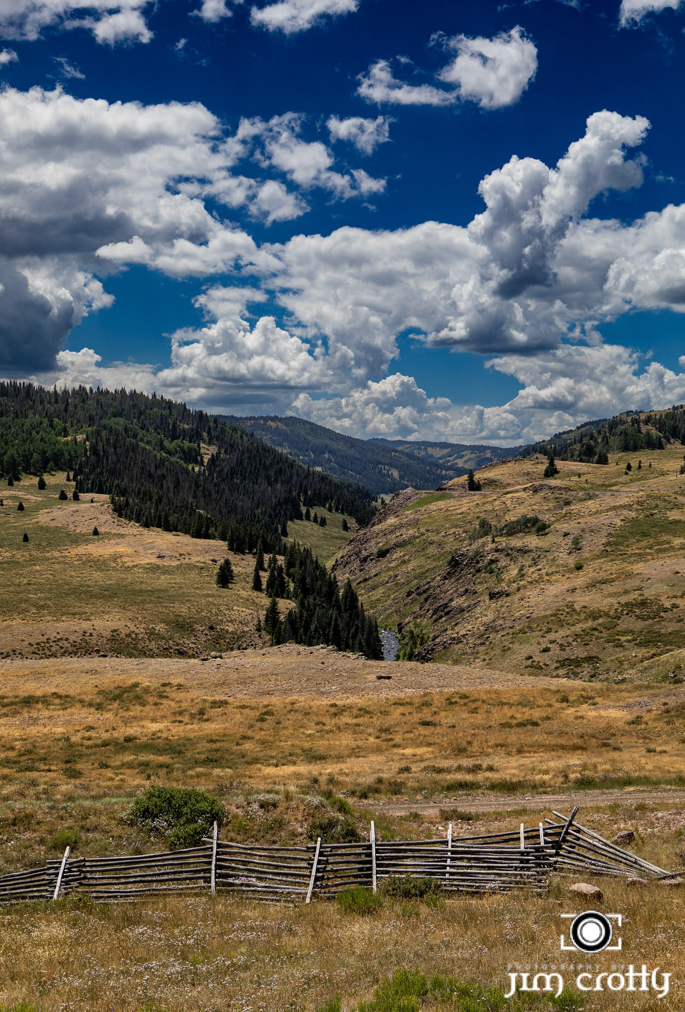 Train and landscapes along the Cumbre &amp; Toltec Scenic Railroad in and near Antonito, Colorado by Jim Crotty