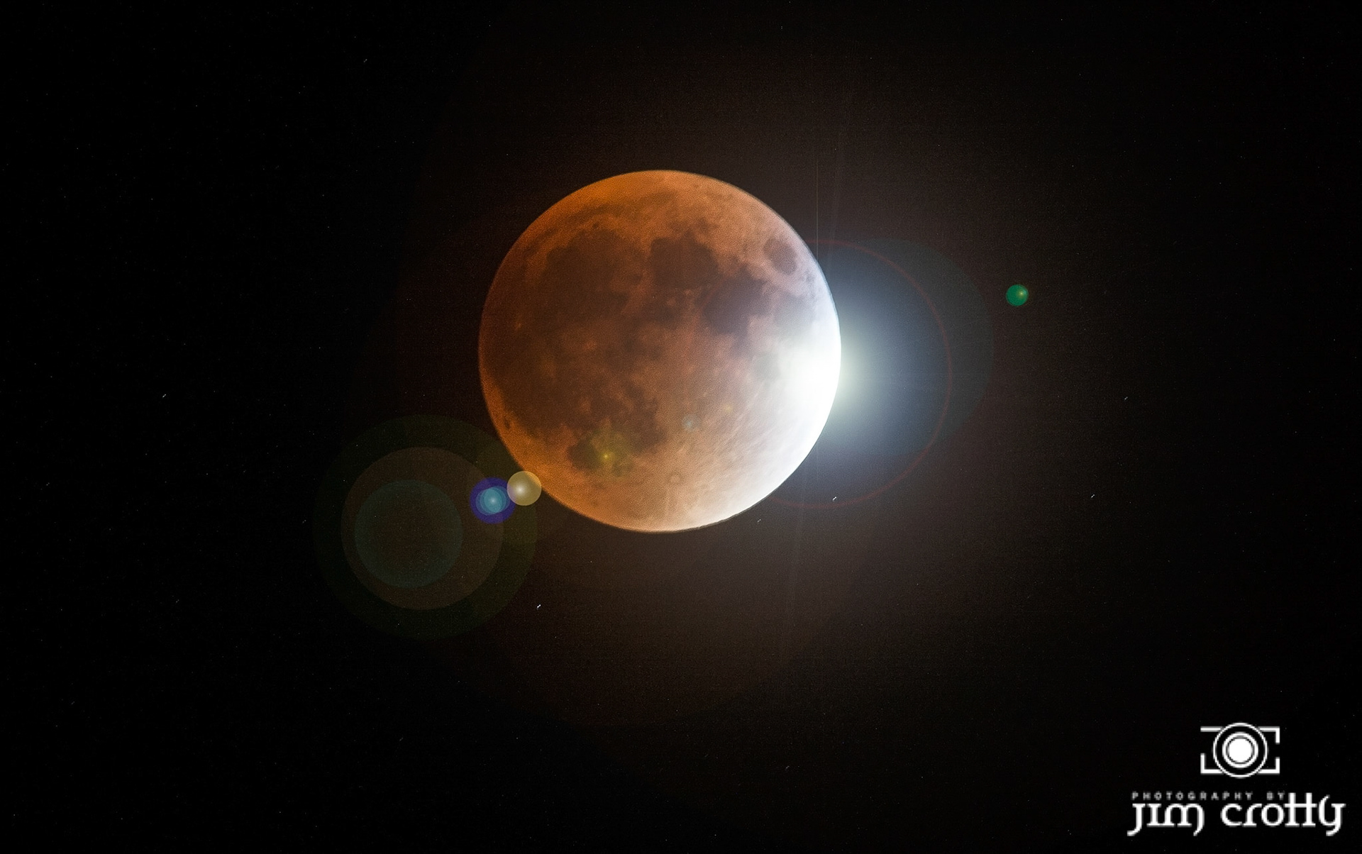 Total Lunar Eclipse on the evening of September 27 2015 photographed from Kettering Ohio by Jim Crotty