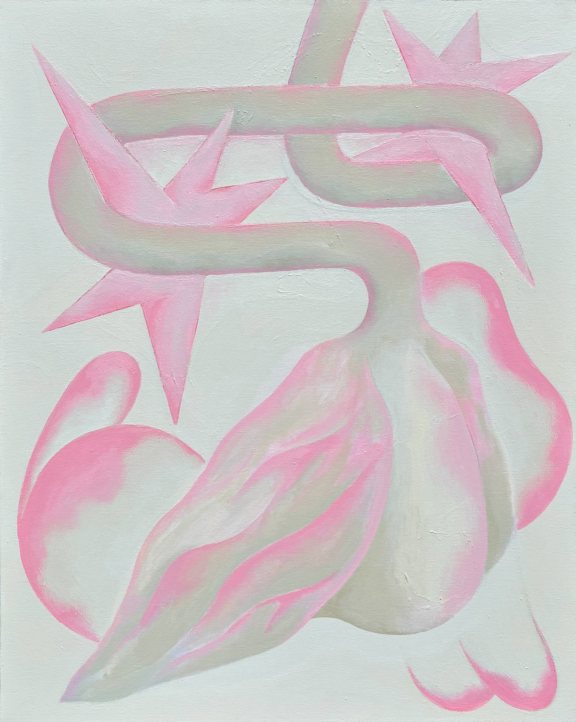 Kiss of Venus Diptych (2026), acrylic on canvas, 24 x 30 in