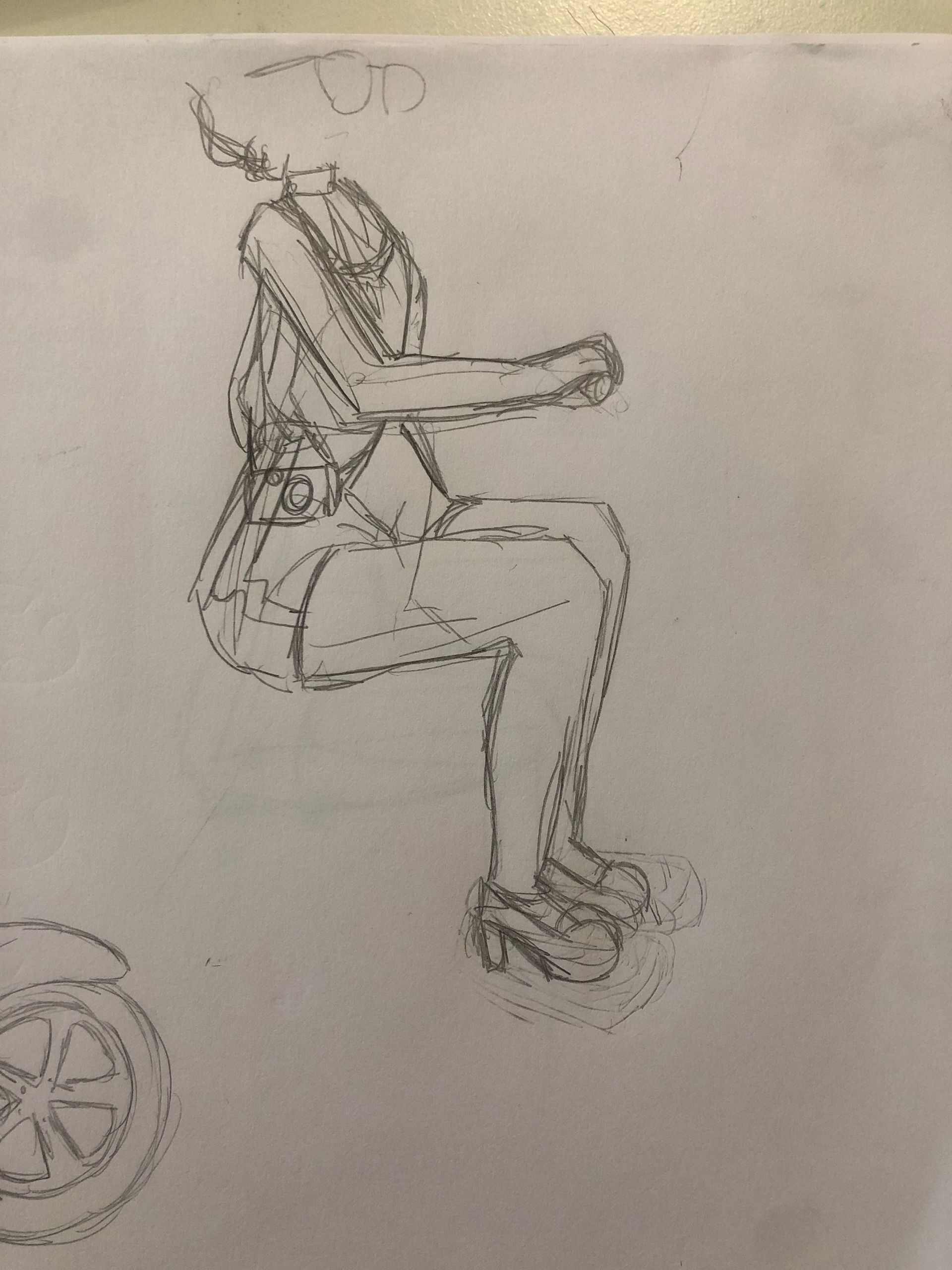 Personage en posture