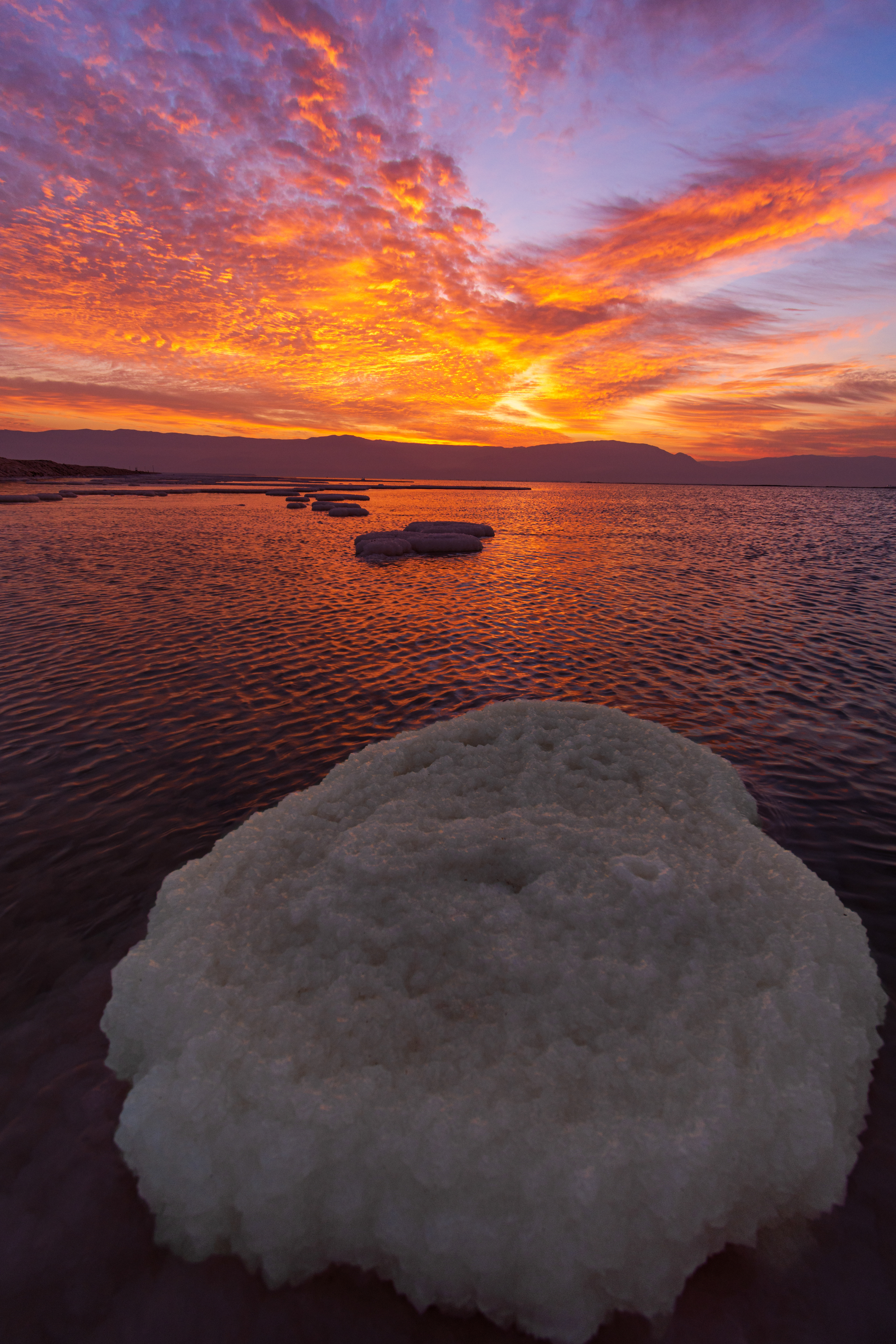 Dead Sea, just before sunrise