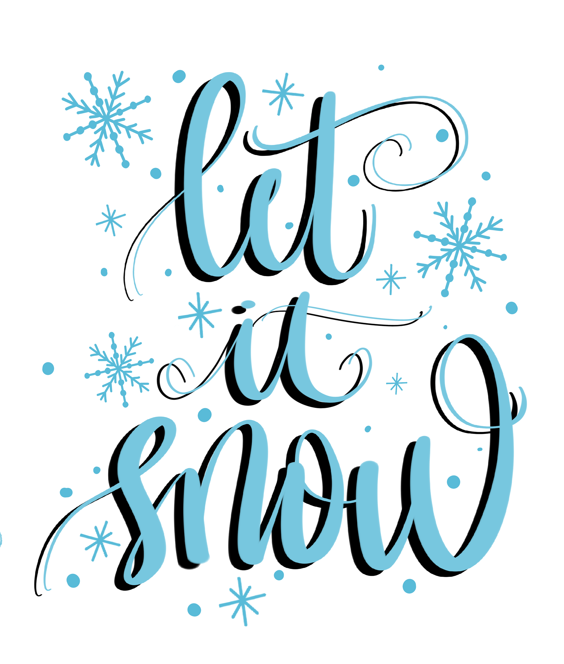 Winter Shirt Lettering