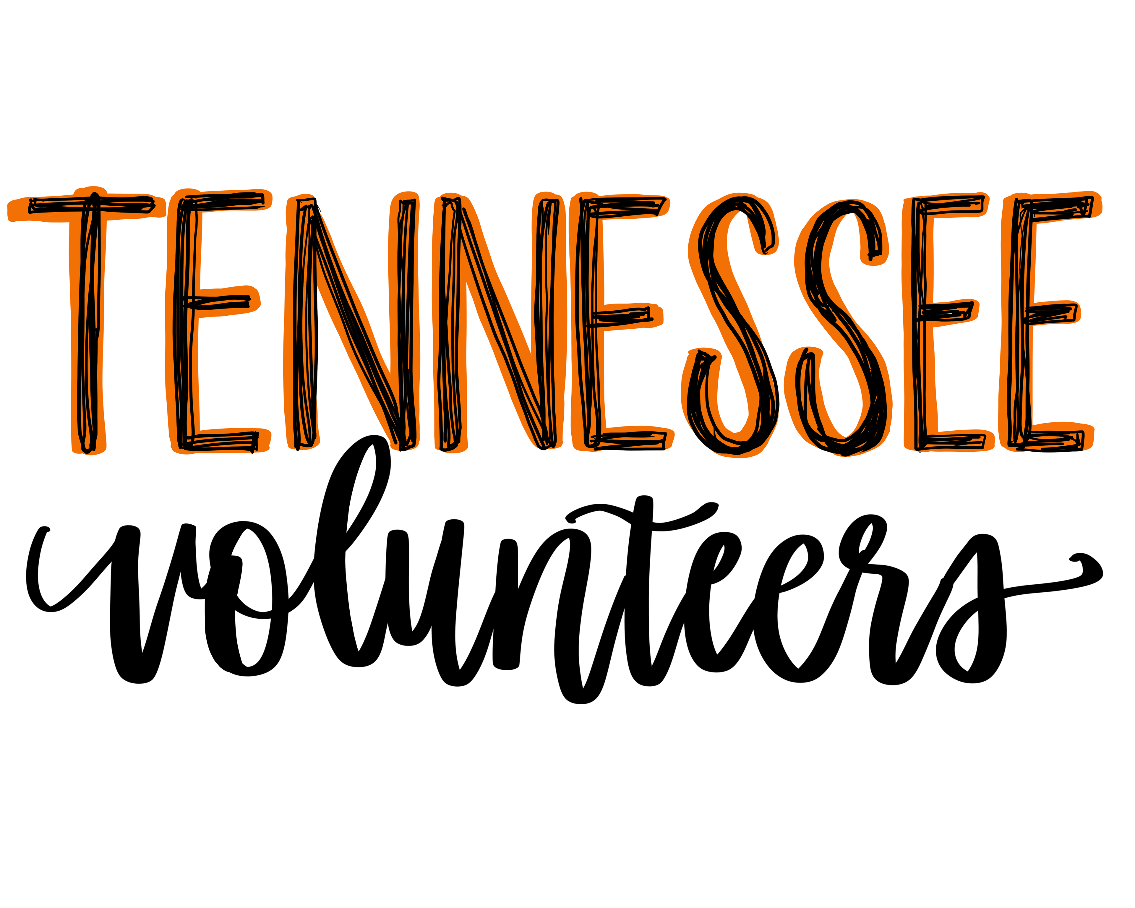 Vols Shirt Lettering