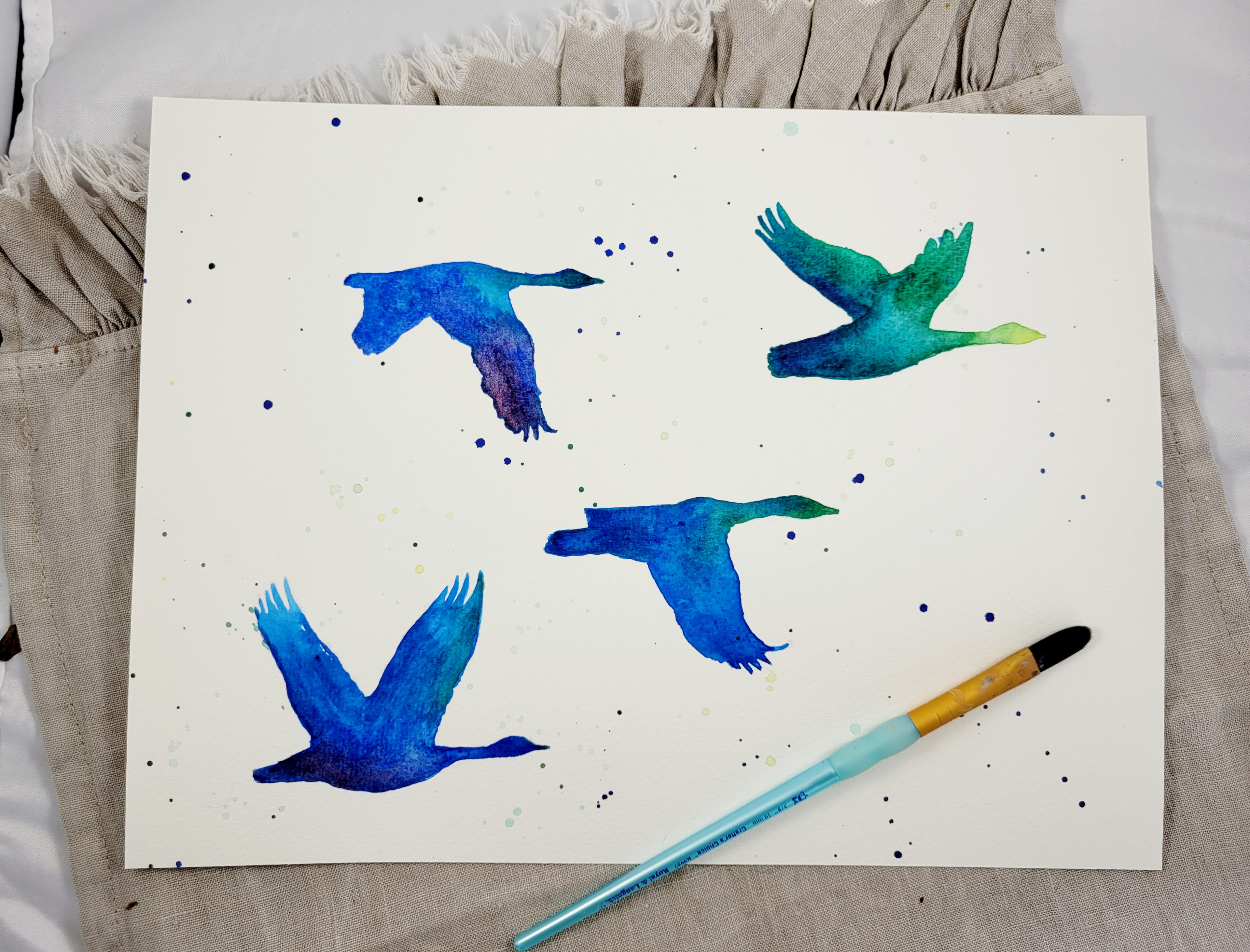 Ducks Watercolor