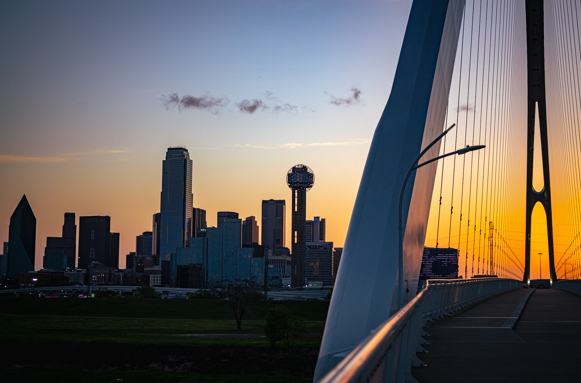 2022 - Margaret McDermott bridge, Dallas, Texas - digital photograph