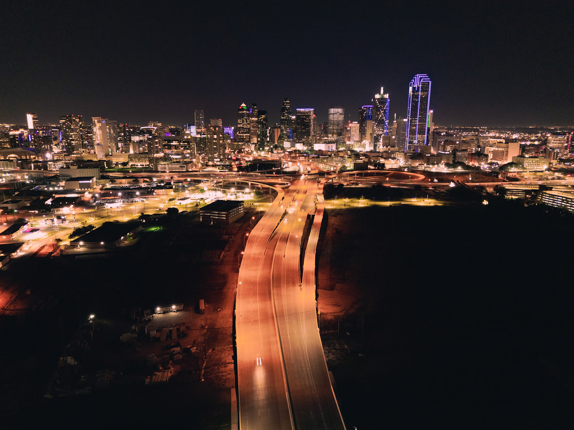 Nighttime Cityscape - Dallas, Texas -