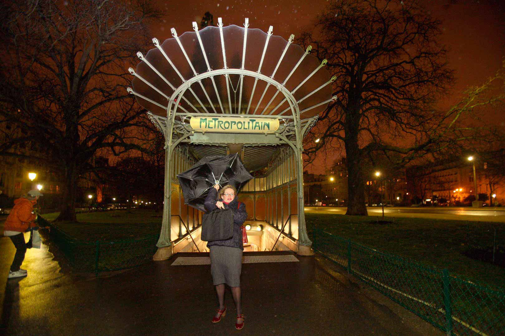 Métro Porte-Dauphine - Entrée de métro Guimard (Art-nouveau)