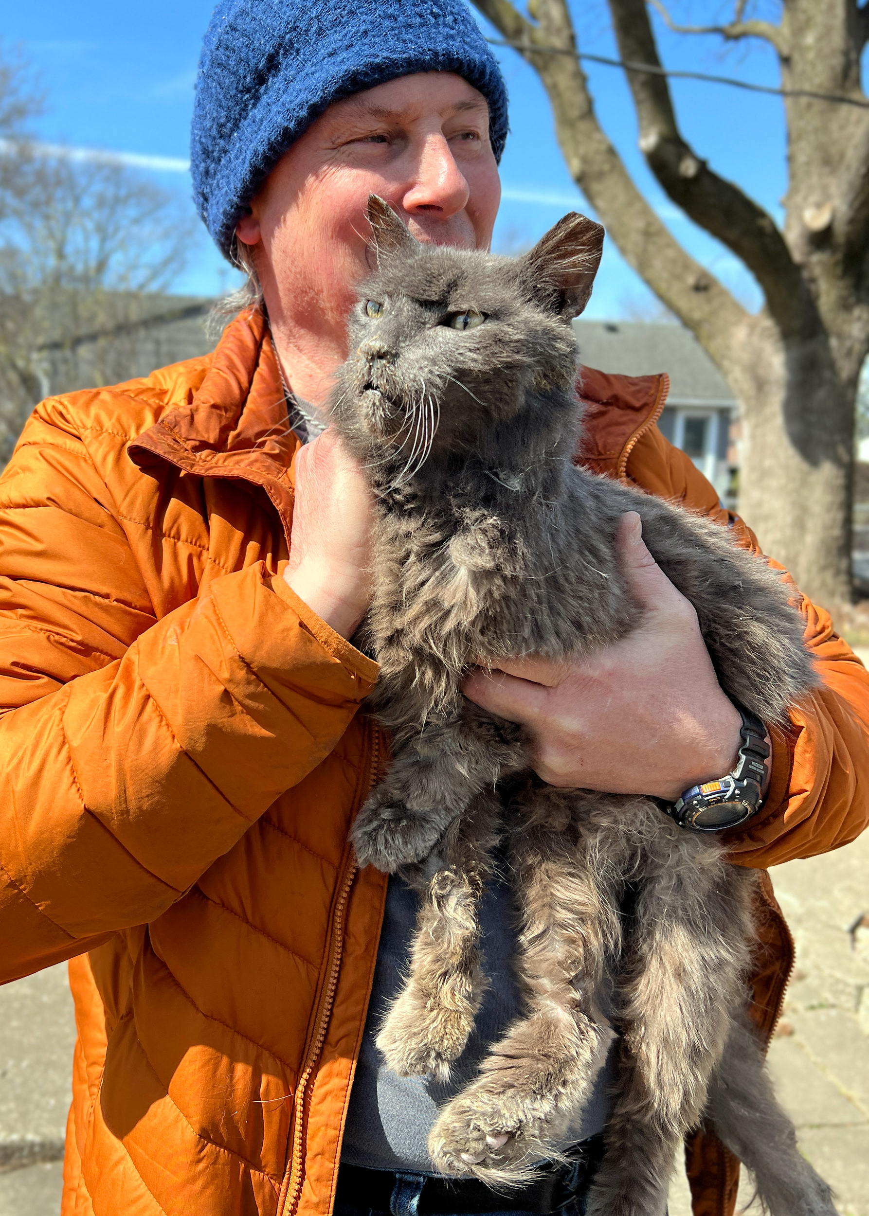 Grayson and his human