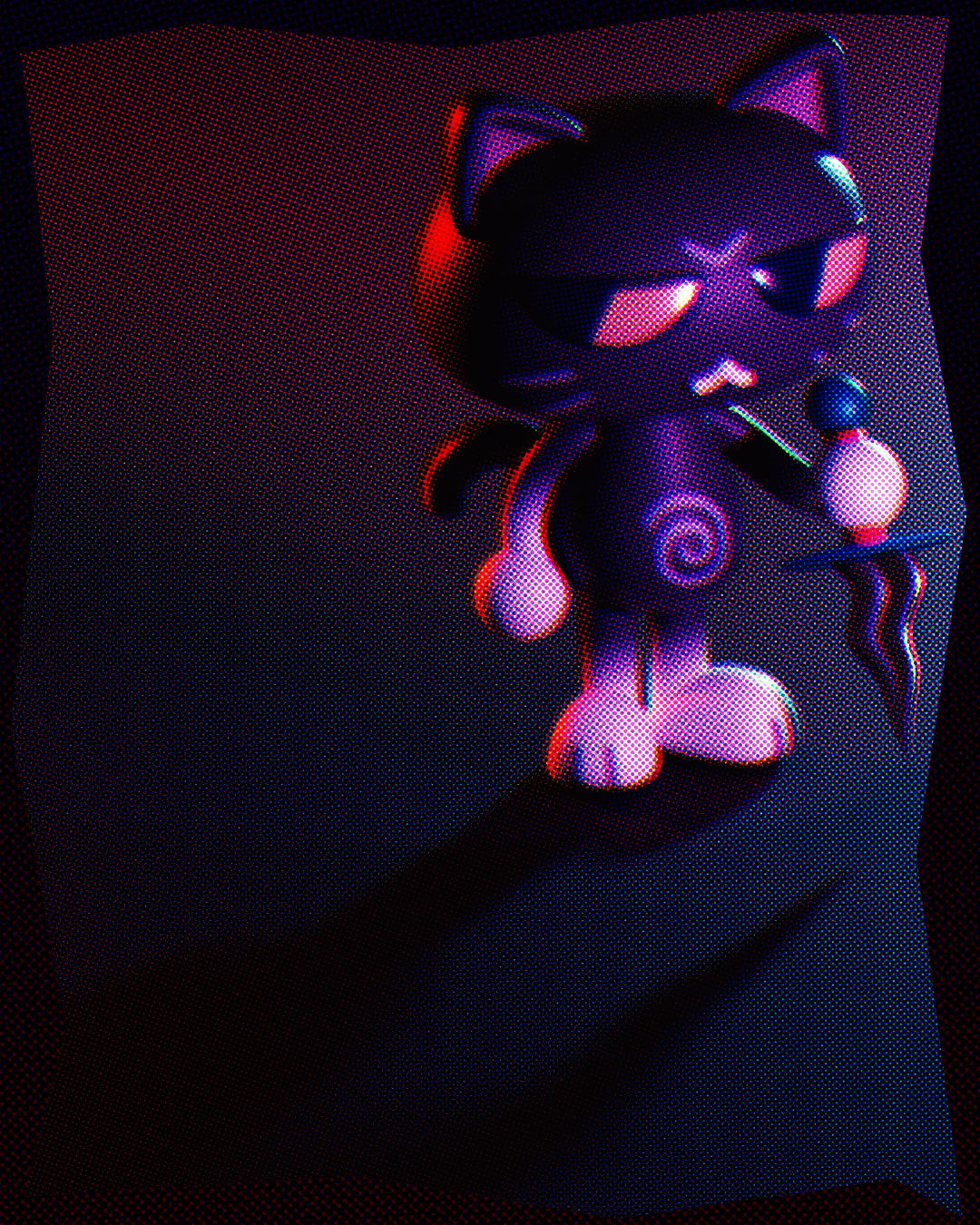 Dagger Cat, now in 3D