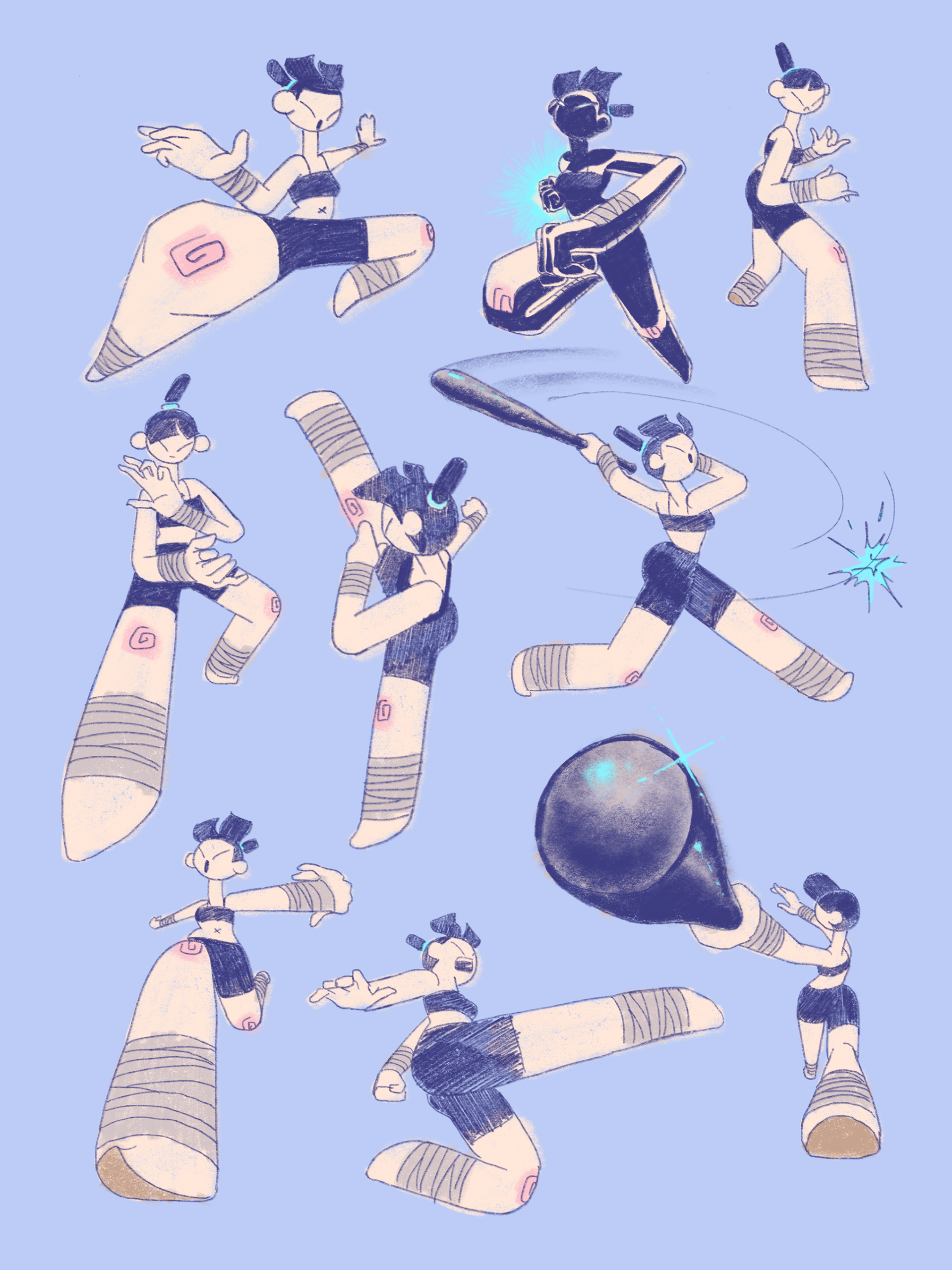 Kickboxer Muy Thai fighter lady person 1