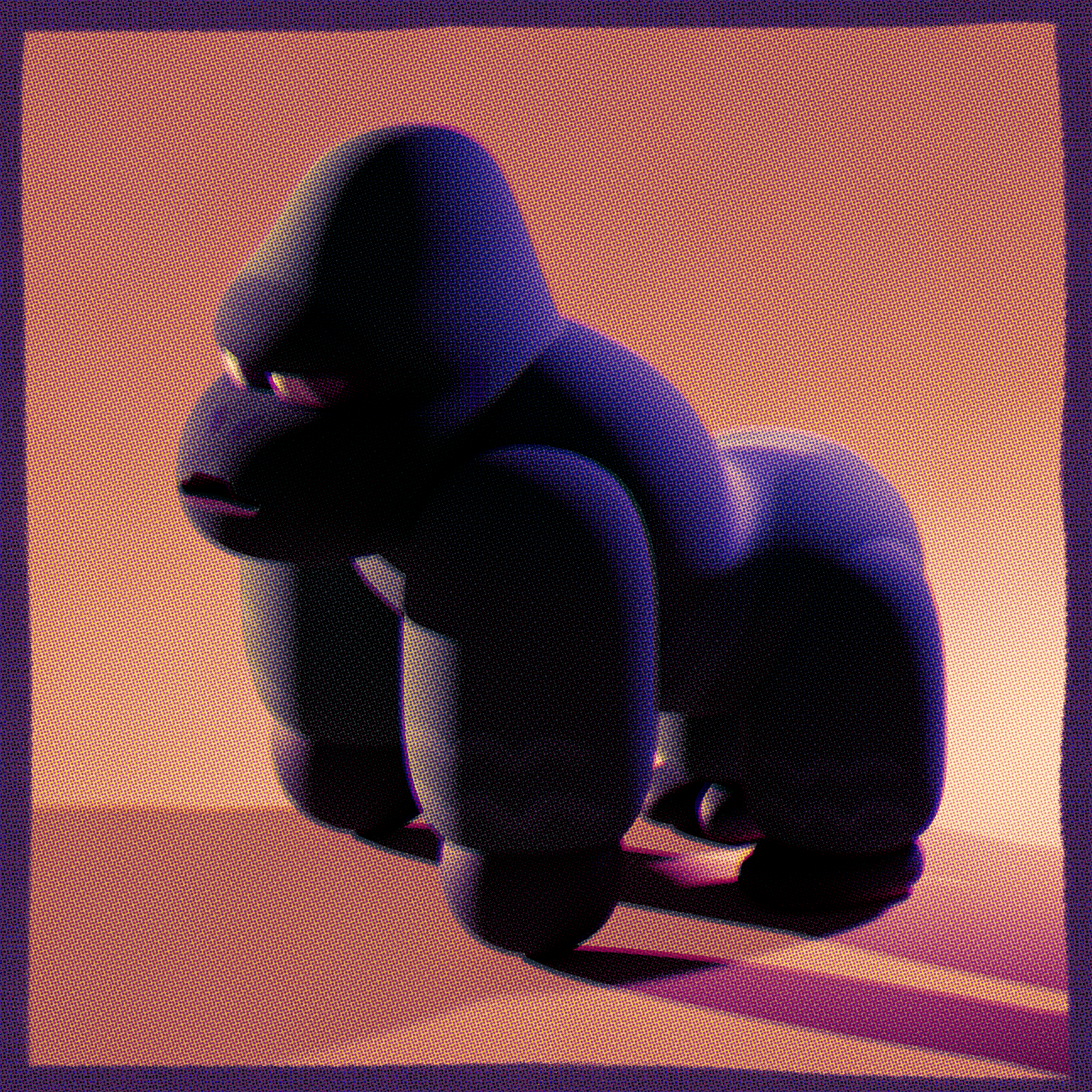 Suspicious Gorilla or maybe that's just his face