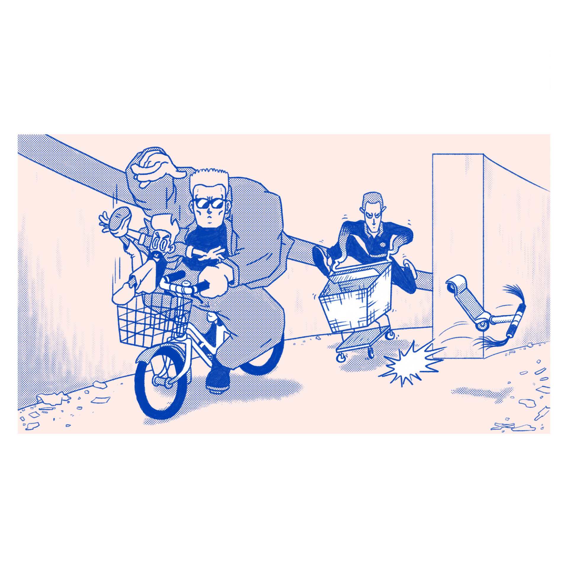 Terminator 2, but way less aggressive vehicles