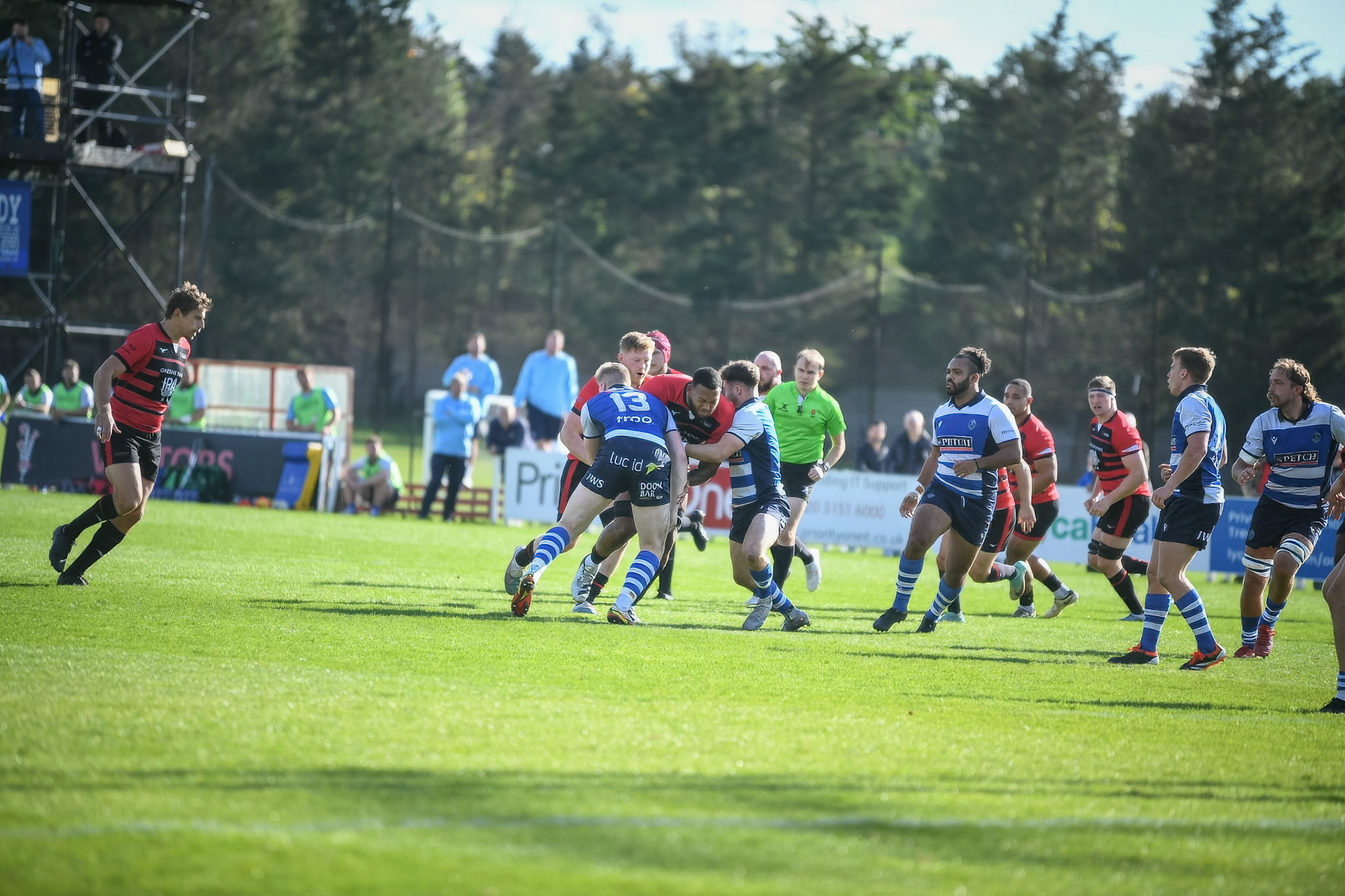 Images from the National League 1 match between Blackheath RFC v Darlington Mowden Park RFC at Westhorne Avenue, Well Hall, Royal Borough of Greenwich, London, Greater London, England, SE9 6JU, United Kingdom , London on 05/10/2024