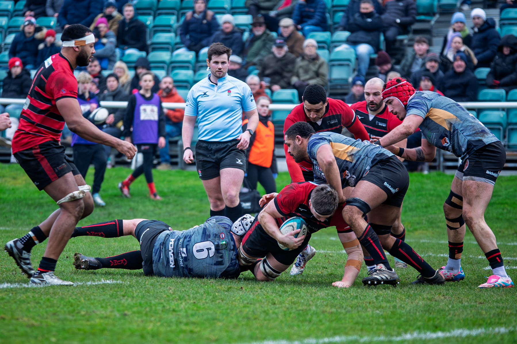 Images from the National League 1 match between Blackheath RFC v Birmingham Moseley RFC at Kidbrooke Lane, Eltham Park, Well Hall, Royal Borough of Greenwich, London, Greater London, England, SE9 6TD, United Kingdom , London on 18/01/2025