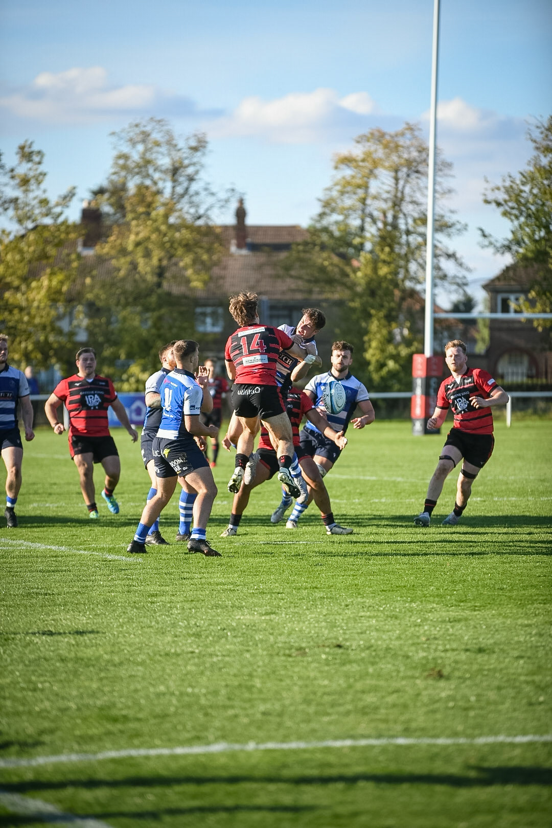 Images from the National League 1 match between Blackheath RFC v Darlington Mowden Park RFC at Westhorne Avenue, Well Hall, Royal Borough of Greenwich, London, Greater London, England, SE9 6JU, United Kingdom , London on 05/10/2024