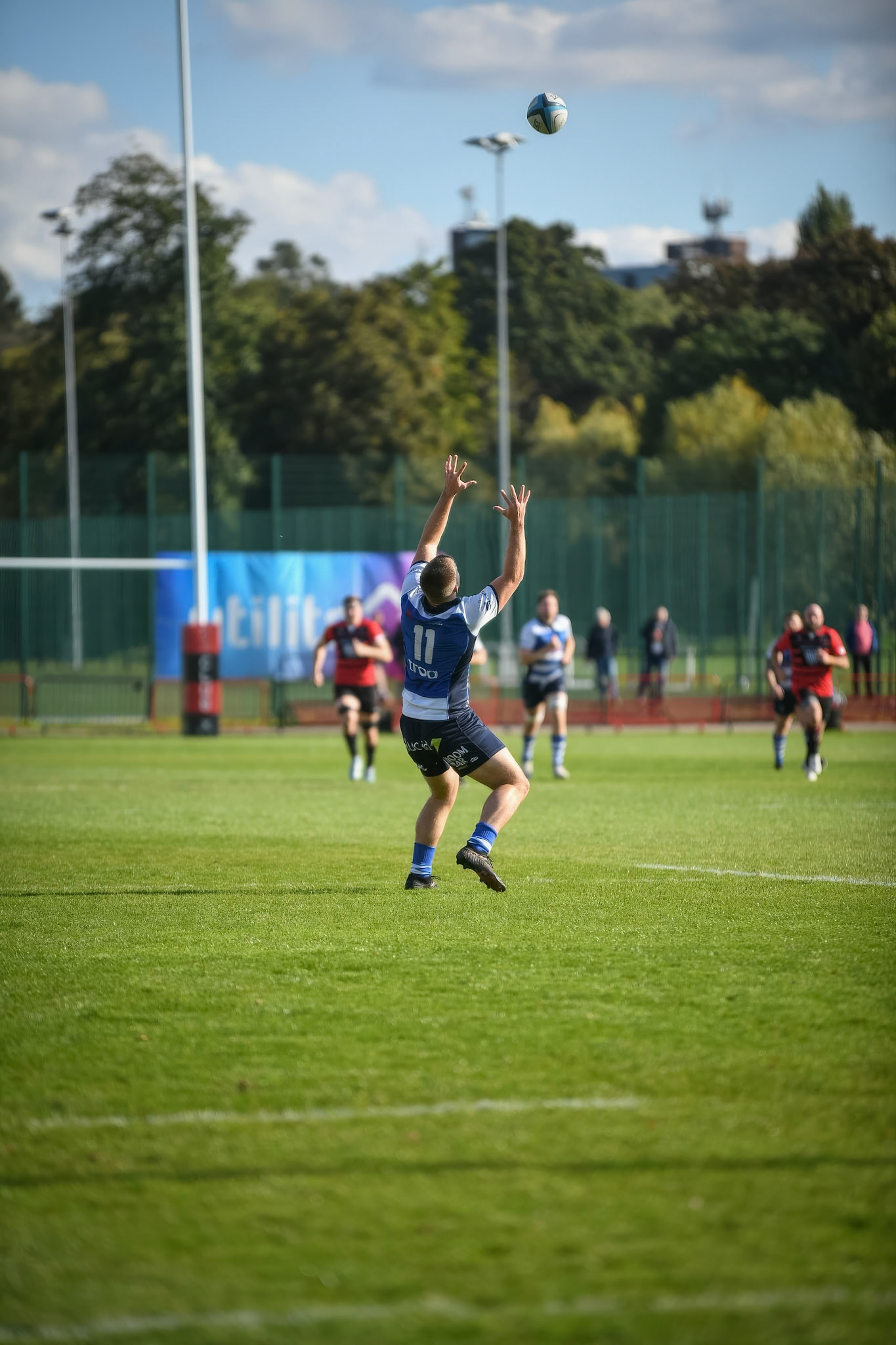 Images from the National League 1 match between Blackheath RFC v Darlington Mowden Park RFC at Westhorne Avenue / Briset Road, Westhorne Avenue, Well Hall, Royal Borough of Greenwich, London, Greater London, England, SE9 6JU, United Kingdom , London on 05/10/2024