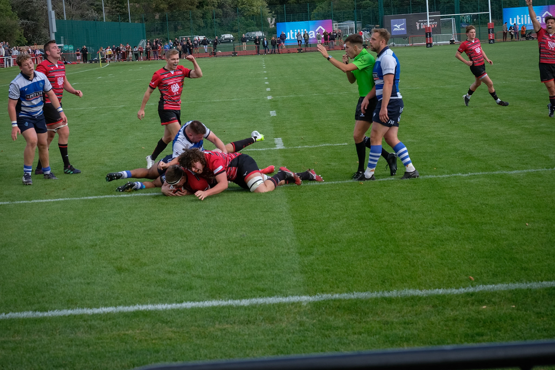 Images from the National League 1 match between Blackheath RFC v Bishops Stortford RFC at The Utilita , London on 23/09/2023