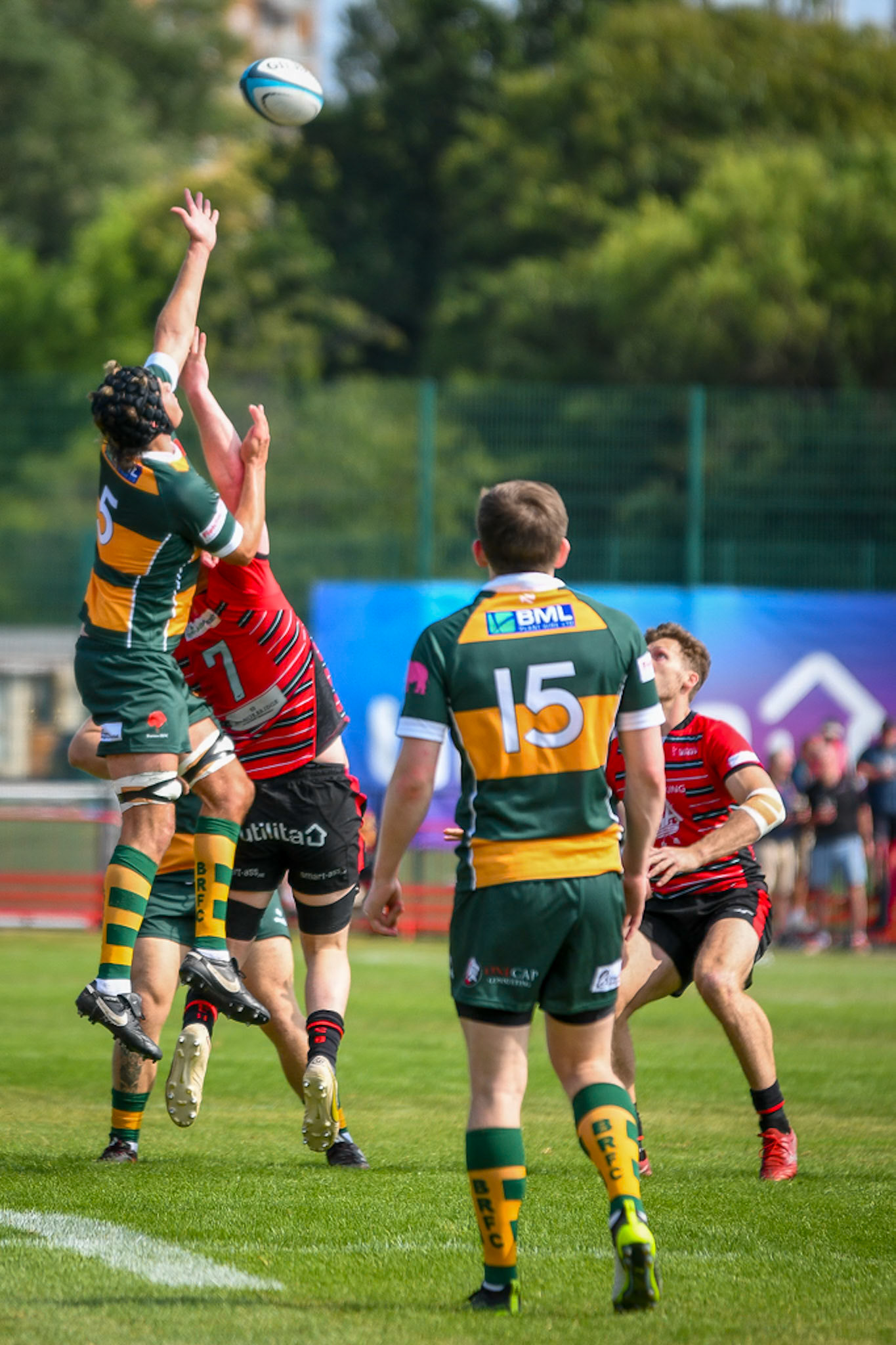 Images from the National League 1 match between Blackheath RFC v Barnes RFC at The Utilita , London on 17/08/2024