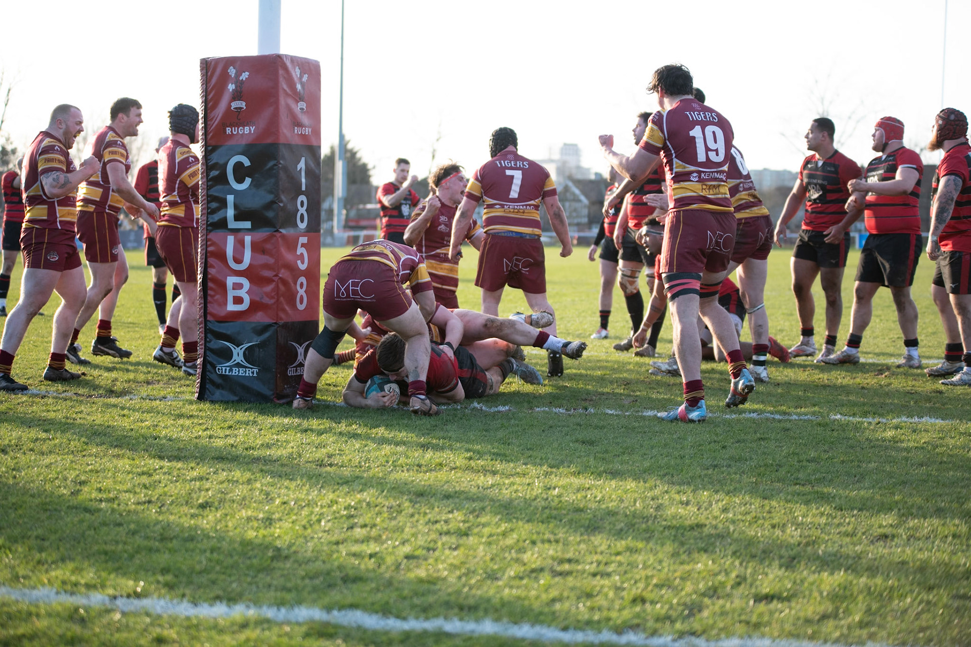 Images from the National League 1 match between Blackheath RFC v Sedgeley Park RFC at Kidbrooke Lane, Eltham Park, Well Hall, Royal Borough of Greenwich, London, Greater London, England, SE9 6TD, United Kingdom , London on 01/03/2025