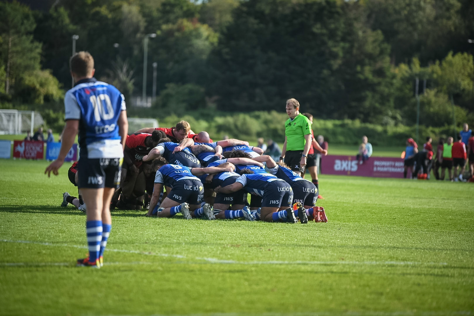 Images from the National League 1 match between Blackheath RFC v Darlington Mowden Park RFC at Westhorne Avenue / Briset Road, Westhorne Avenue, Well Hall, Royal Borough of Greenwich, London, Greater London, England, SE9 6JU, United Kingdom , London on 05/10/2024