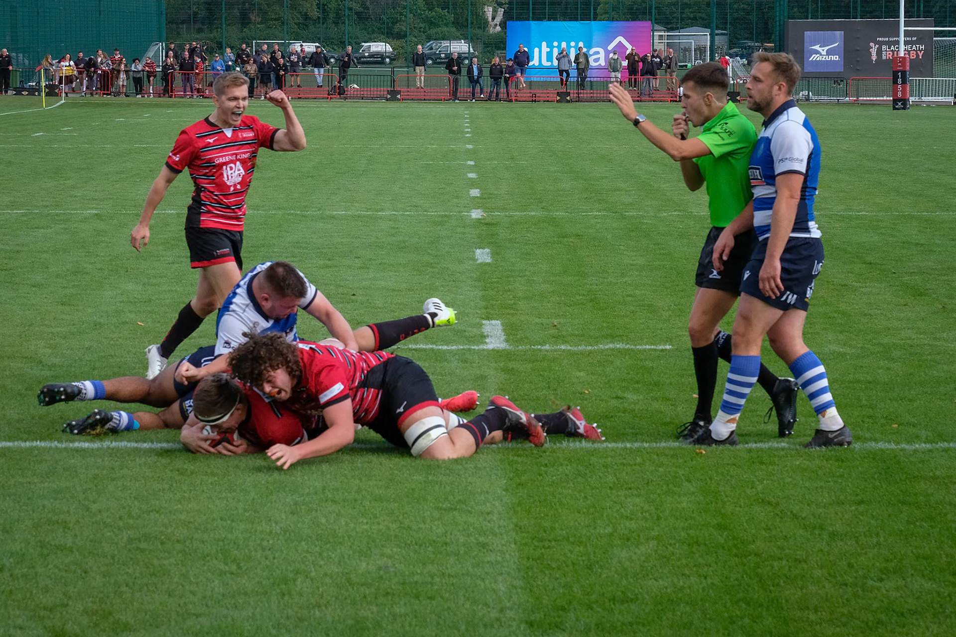 Images from the National League 1 match between Blackheath RFC v Bishops Stortford RFC at The Utilita , London on 23/09/2023