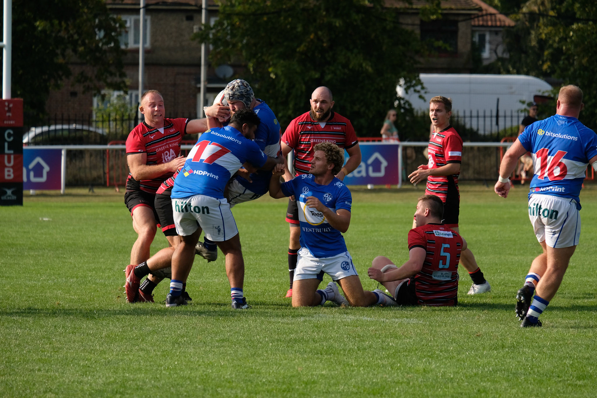 Images from the National League 1 match between Blackheath RFC v Bishops Stortford RFC at The Utilita , London on 09/09/2023