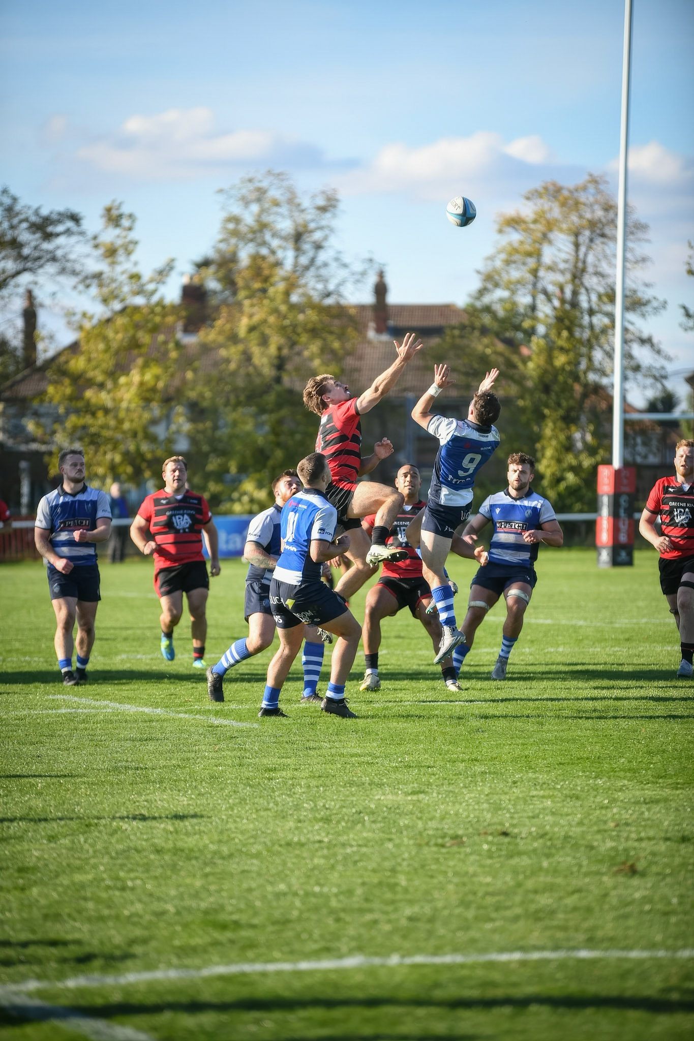 Images from the National League 1 match between Blackheath RFC v Darlington Mowden Park RFC at Westhorne Avenue, Well Hall, Royal Borough of Greenwich, London, Greater London, England, SE9 6JU, United Kingdom , London on 05/10/2024
