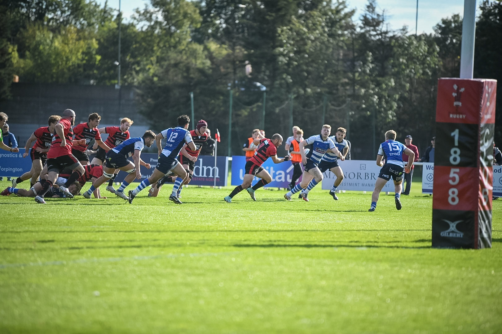 Images from the National League 1 match between Blackheath RFC v Darlington Mowden Park RFC at Westhorne Avenue / Briset Road, Westhorne Avenue, Well Hall, Royal Borough of Greenwich, London, Greater London, England, SE9 6JU, United Kingdom , London on 05/10/2024