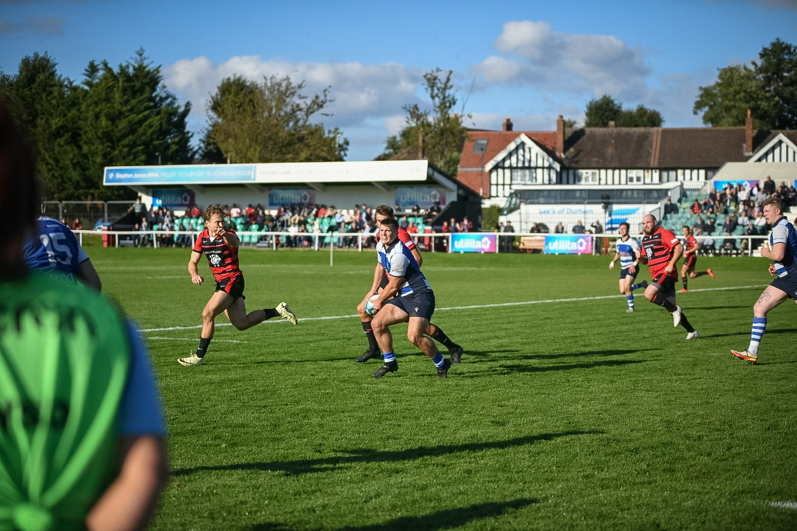 Images from the National League 1 match between Blackheath RFC v Darlington Mowden Park RFC at Westhorne Avenue, Well Hall, Royal Borough of Greenwich, London, Greater London, England, SE9 6JU, United Kingdom , London on 05/10/2024