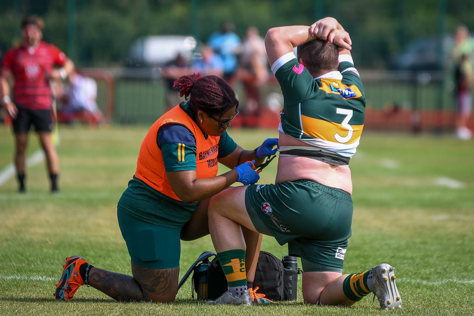 Images from the National League 1 match between Blackheath RFC v Barnes RFC at The Utilita , London on 17/08/2024