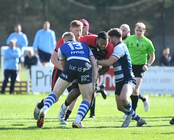 Images from the National League 1 match between Blackheath RFC v Darlington Mowden Park RFC at Westhorne Avenue, Well Hall, Royal Borough of Greenwich, London, Greater London, England, SE9 6JU, United Kingdom , London on 05/10/2024