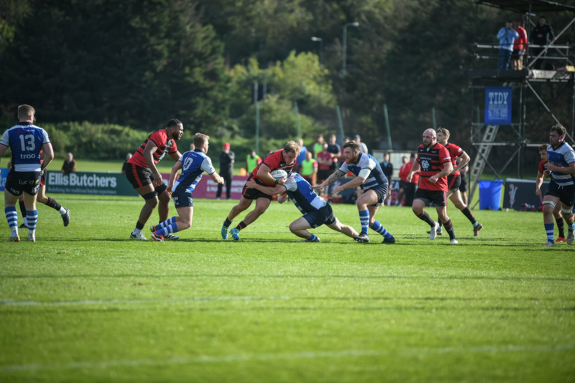 Images from the National League 1 match between Blackheath RFC v Darlington Mowden Park RFC at Westhorne Avenue / Briset Road, Westhorne Avenue, Well Hall, Royal Borough of Greenwich, London, Greater London, England, SE9 6JU, United Kingdom , London on 05/10/2024