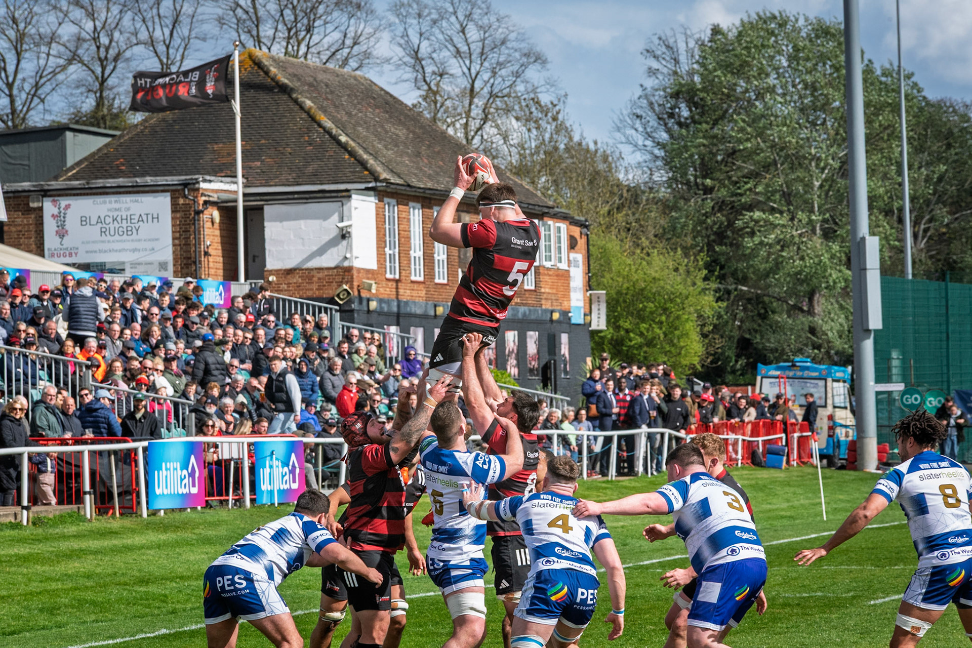 Images from the National League 1 match between Blackheath RFC v Sale RFC at The Utilita , London on 11/04/2026