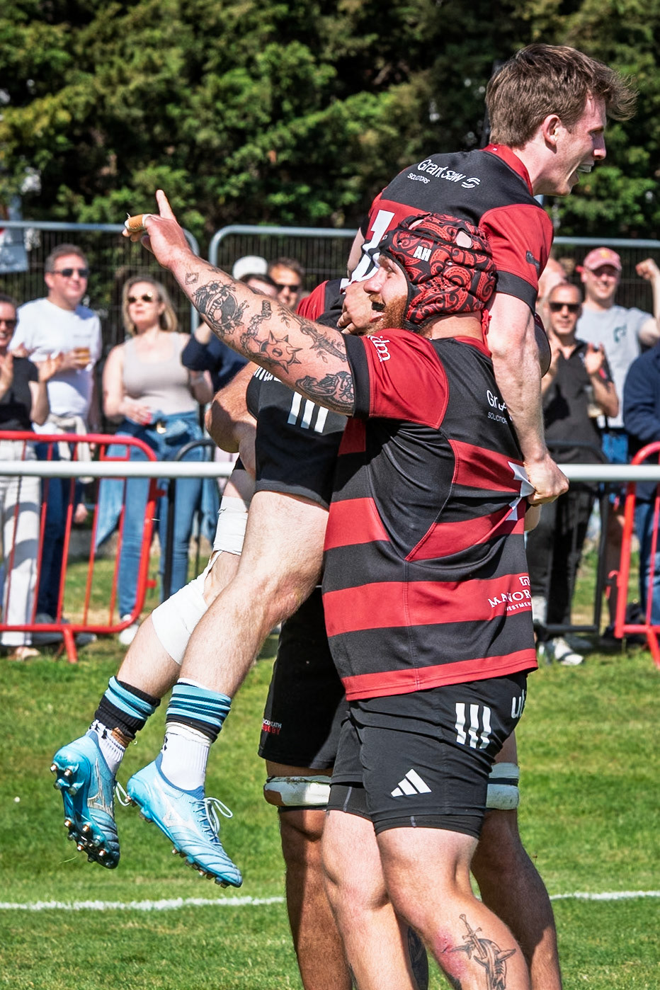 Images from the National League 1 Play-offmatch between Blackheath RFC v Plymouth Albion RFC at The Utilita , London on 09/05/2026