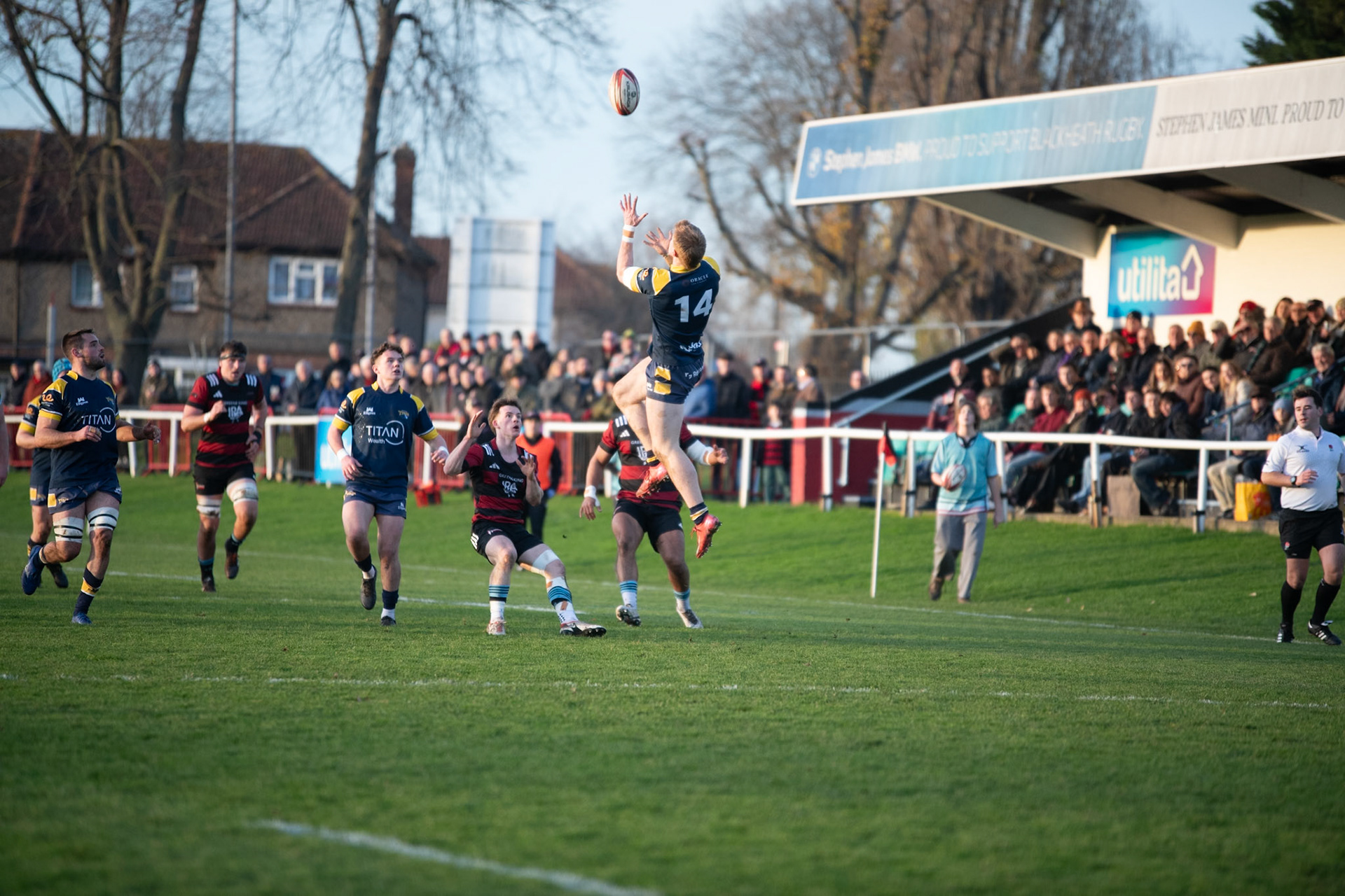 Images from the National League 1 match between Blackheath RFC v Leeds Tykes RFC at The Utilita , London on 13/12/2025