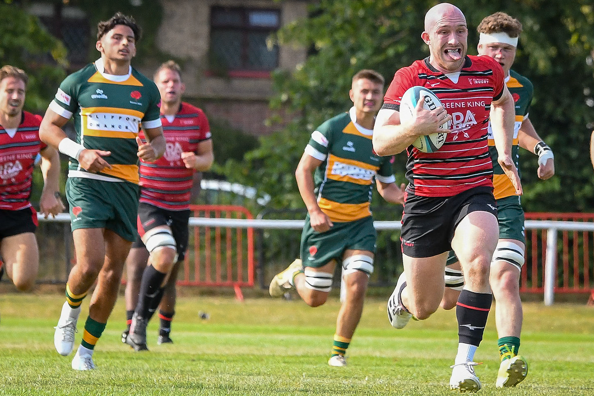 Images from the National League 1 match between Blackheath RFC v Barnes RFC at The Utilita , London on 17/08/2024