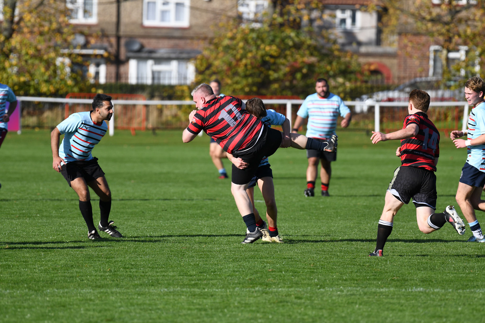 Images from the charity rugby match between TRN Partners v Members at The Utilita , London on 01/11/2025
