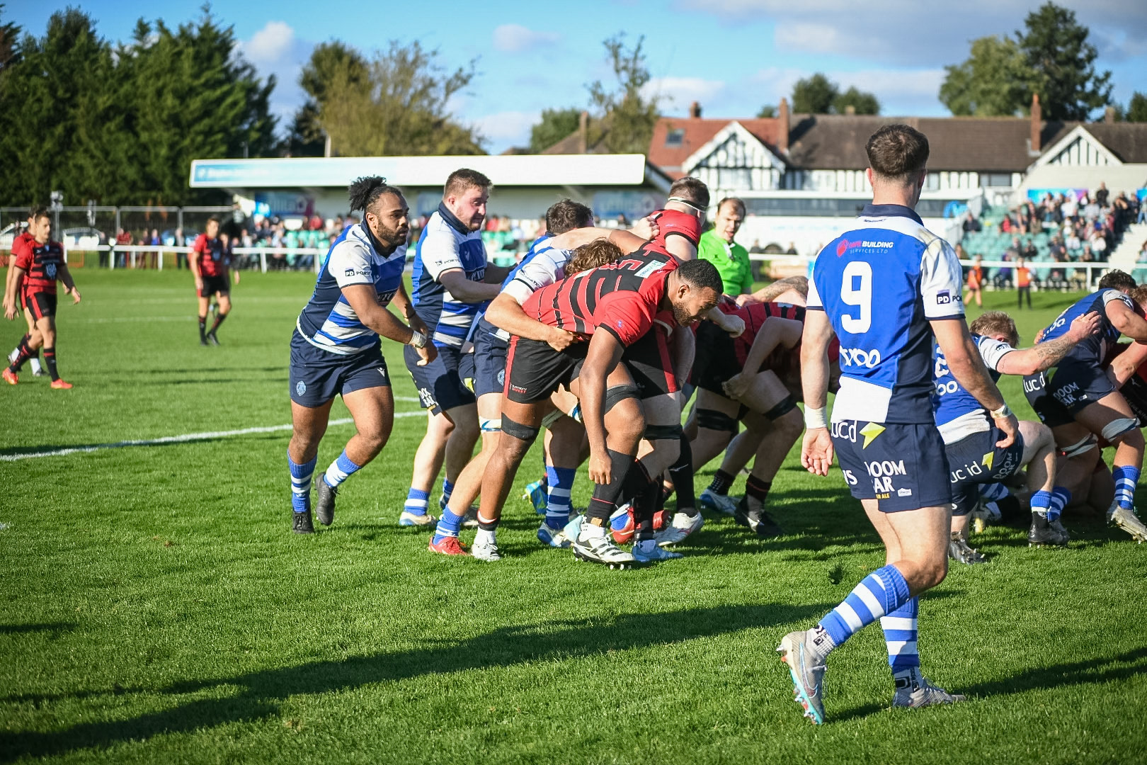 Images from the National League 1 match between Blackheath RFC v Darlington Mowden Park RFC at Westhorne Avenue, Well Hall, Royal Borough of Greenwich, London, Greater London, England, SE9 6JU, United Kingdom , London on 05/10/2024